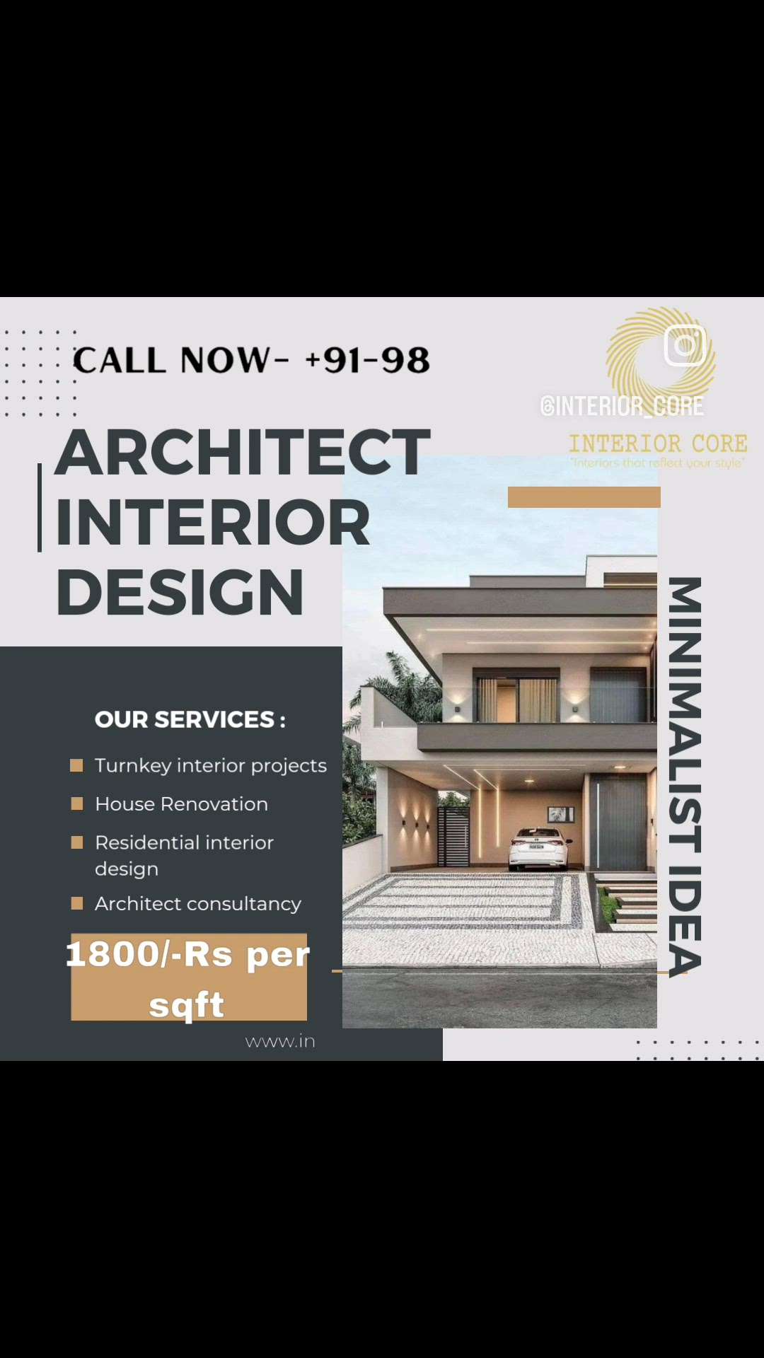 Dear Friends,

I feel pleasure to inform you that we have a strong team associated with us for *Interior Design, Renovation & Construction* of any type of building. The Project work is executed with all safety measures in place and during the progress of construction, the work is done under continuous supervision. 
 
Please feel free to contact the numbers below 👇🏻 for any type of *Construction & Interior*, be it Turnkey or petty projects all over Delhi NCR.

Regards,
🤙🏼 Sana Khan 
📱9891830873

#Turnkeyprojects # civilconstruction #homerenovation #realestate #luxsuryinterior #bespokefurniture #@nexthomes @interior_core @interior_core_studio #modularkitchen #interiordesign #architectinterior