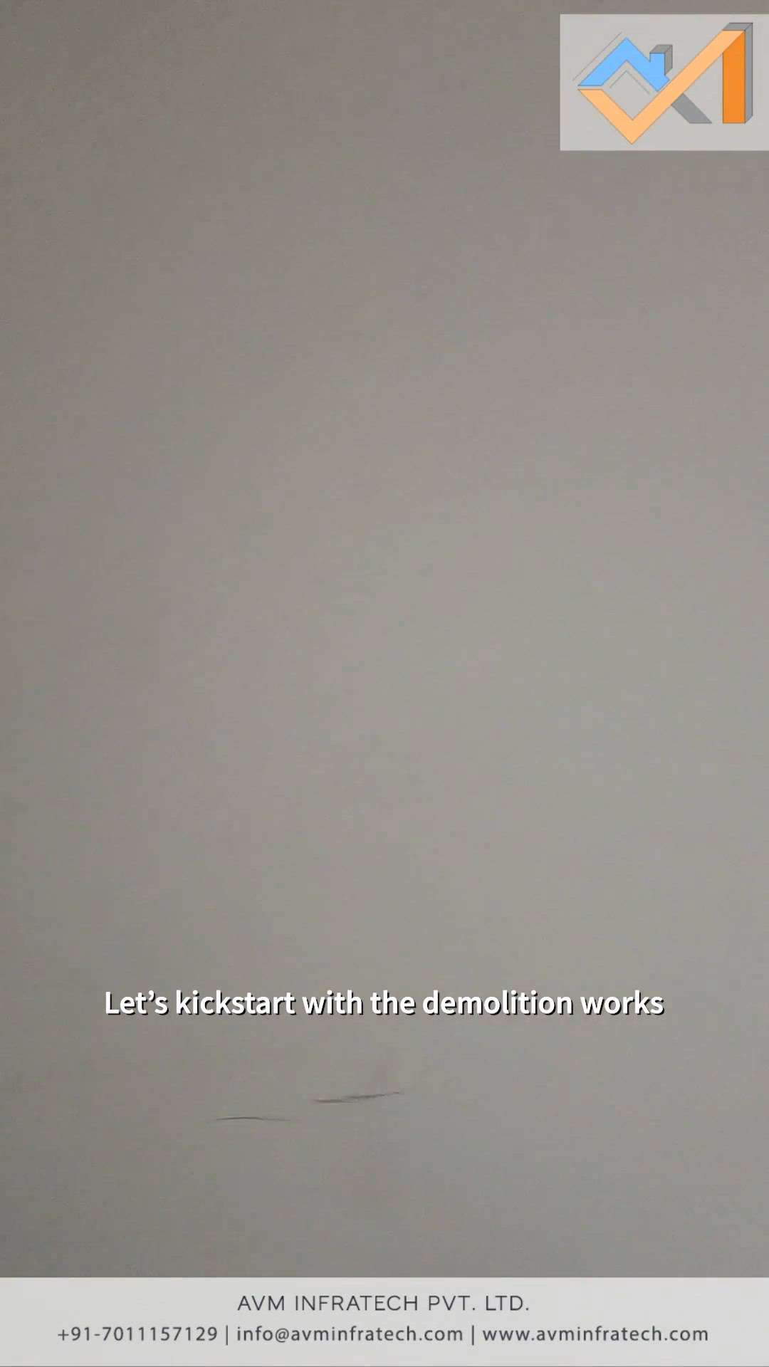 Let's kickstart with the demolition works.


Follow us for more such amazing updates. 
.
.
#interiorwork #kickstart #demolition #avminfratech #renovation