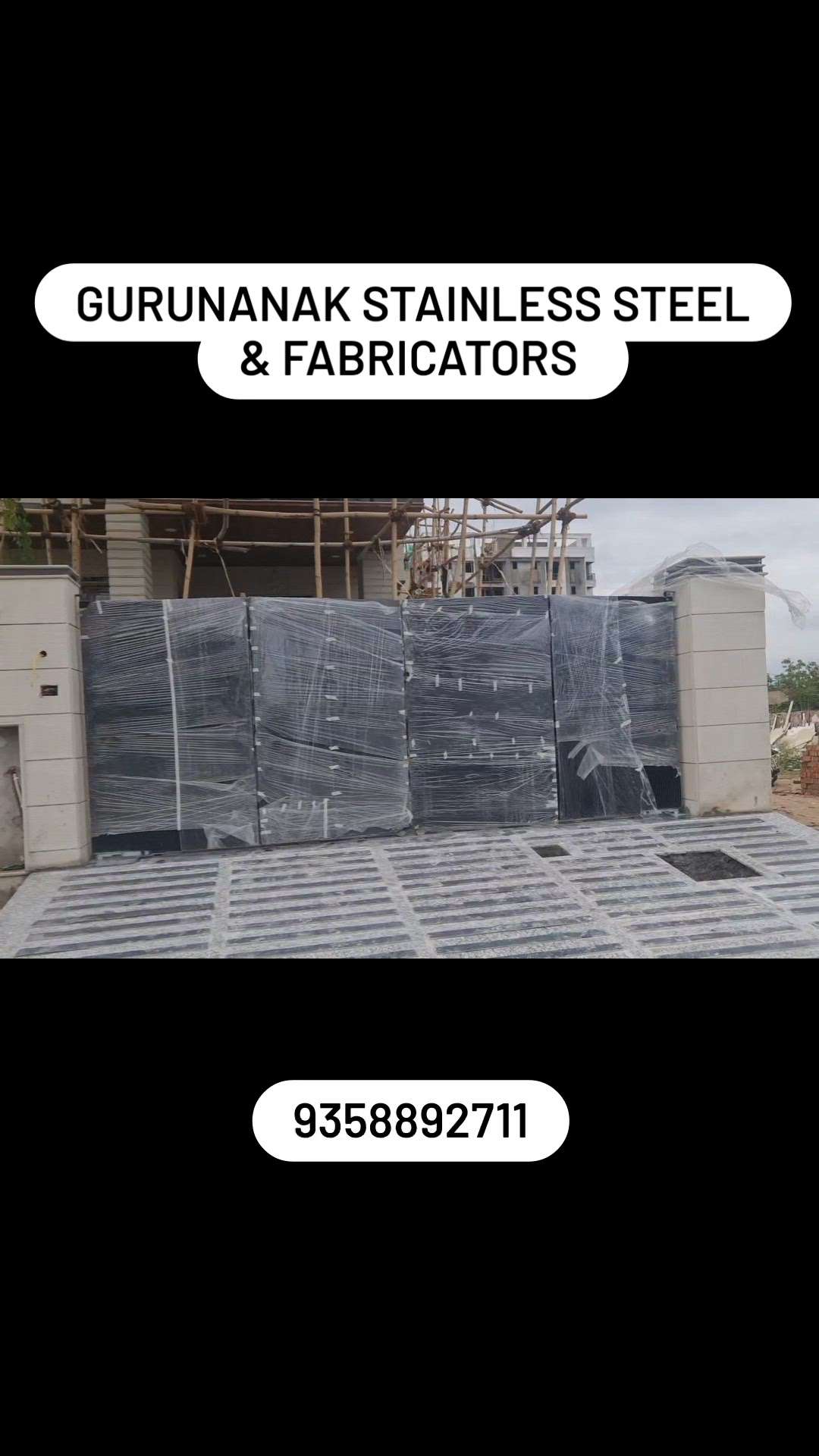 Gurunanak Stainless Steel & Fabricators
Specialists in customised Aluminium profile gates, Steel & Glass railings, Classic Iron gate, & Modern metal furniture.
If you can dream it.. we can build it…!!
#steelfabricators #designergates #moderngates #automaticslidinggates 
#aluminiumprofilegate 
#maingatedesign #GodigitalLock #customisedprofilegates #steel&glassRailing #classicirongate#classicironRailing