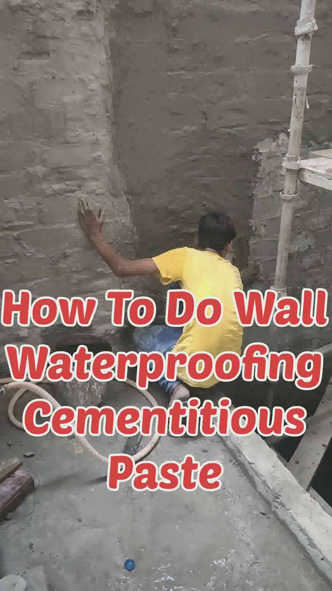 how to do wall waterproofing cementitious paste
 #wallwaterproofing