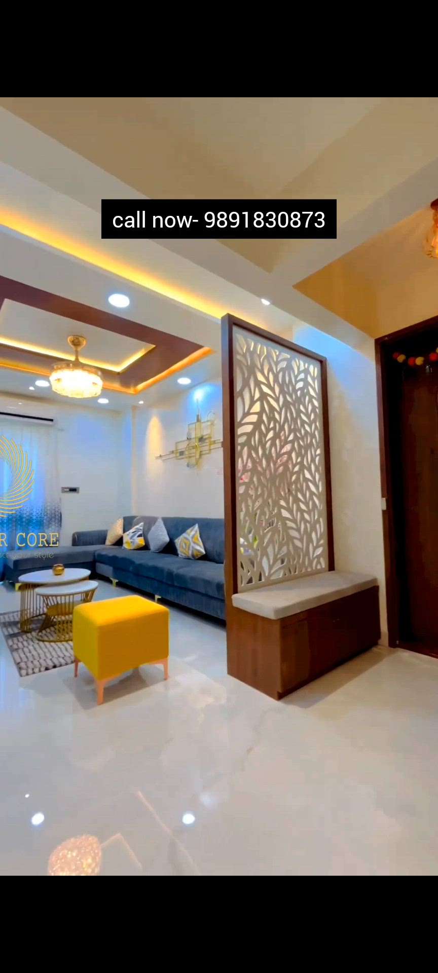 Morden Interior design project by @interior_core ❤️
Location -Faridabad. 
total cost - 21 lakhs 

we are a service provider in Delhi NCR. 

Contact us - +91-9891830873 ✅☎️
more info - www.interiorcore.in 

#turnkeyprojects
#homerenovation
#interiordesign 🏠
#interiorcompanygurgaon 
@interior_core
