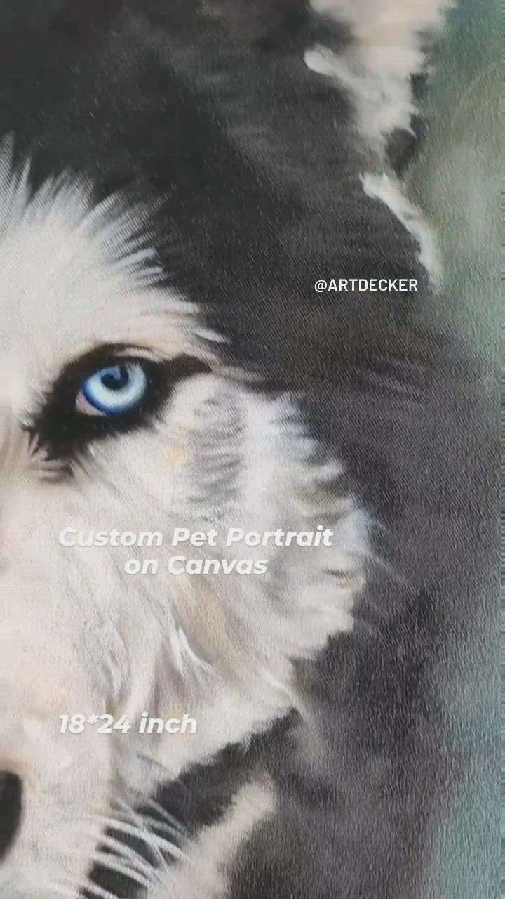 Custom Pet portrait
Dog Portrait
size:18*24
medium:Oil on canvas 
 #pet  #AcrylicPainting #oilpainting #HomeDecor #WallPainting #paintingart  #paintingservices