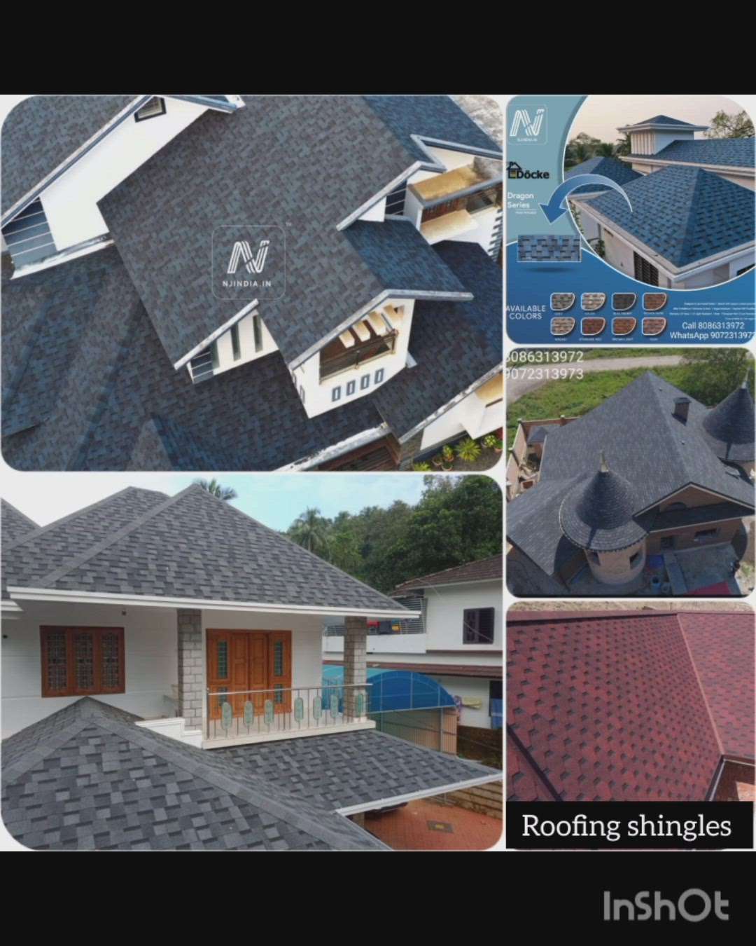 Roofing shingles
Roofing ceramic tiles
Roofing stonecoted sheet
Roofing clay tile
Rain gutter Aluminium,&Upvc
sales,& instalation 
more dtl call8086313972
WhatsApp 9072313973
