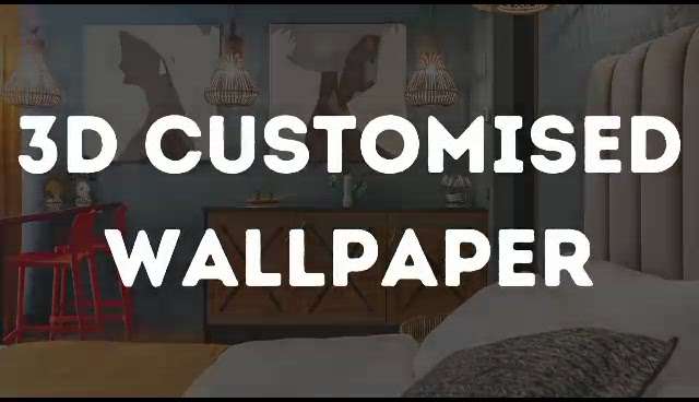 Customised wallpaper Uv 70 Rs / Sqft #wallpapersrolls #viralvideo