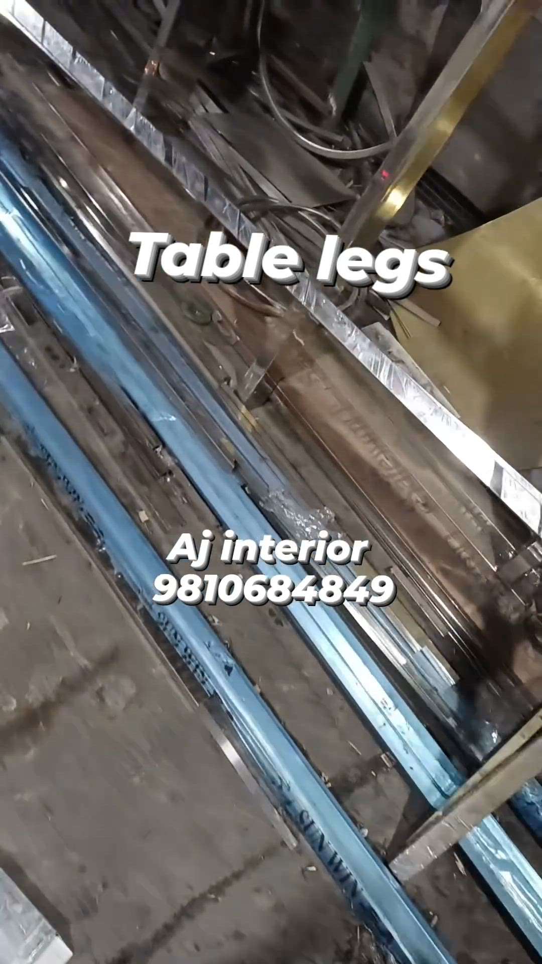 table legs 304 stainless steel with pvd coating