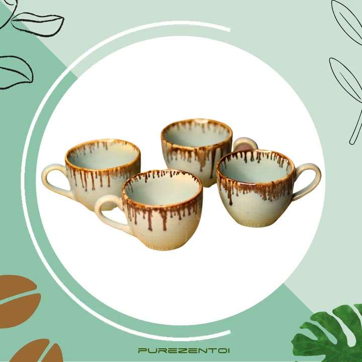 This ceramic cup set comes in a sea-green color shade with a glazed fire look which makes it look aesthetically antique. Use it as a serveware to delight your guests.

Product Detail-

Start your day with tea or coffee in this elegant ceramic mug. It has an uneven sea-green splash on the outside and a chocolate float touch which makes it a must-have for your morning musings.#purezento_india #homedecor #interiordesign #decor #homedesign #decoration #ceramics #homedecoration #platesandplatters #ceramic #tableware #cookware #diningtable #kitchenaccessories #kitchenwares #kitchenideas #kitchendecoration #homedesigns #indiancooking #indianfoodblogger #handmadeart #beautifulhome #household #teacup #teamug #cupset #cupsaucer #greencup #decorshopping