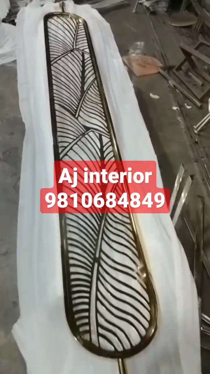 Partition jali work done in stainless steel with PVD coating deliver in Hyderabad
Company name Four walls 
Customized available