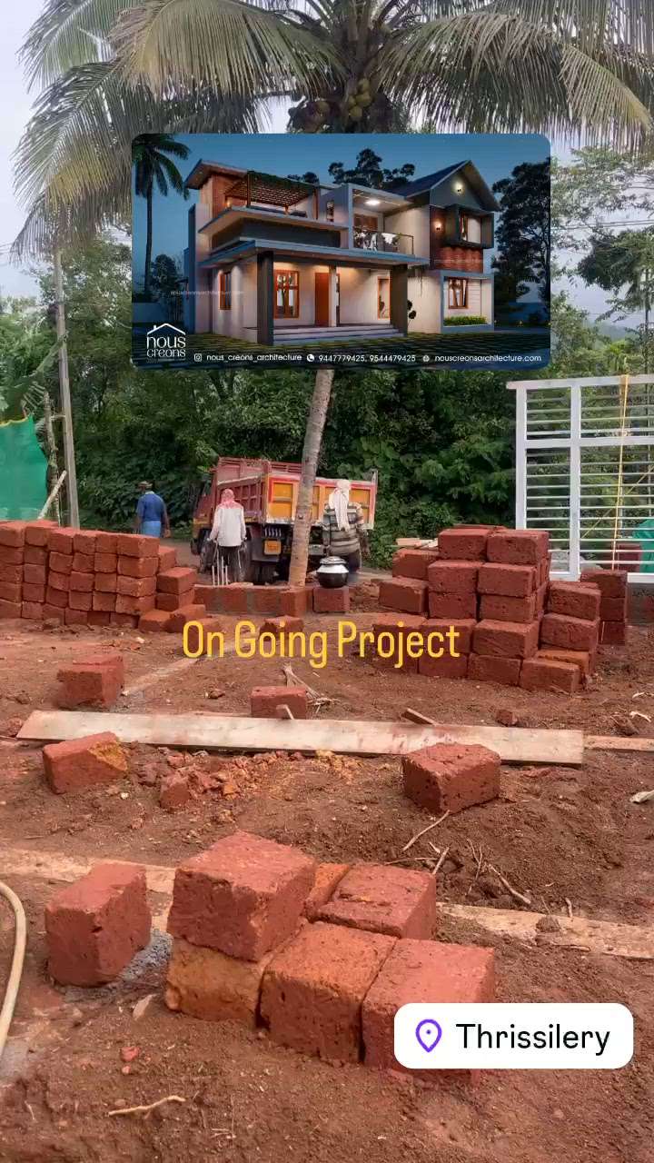 On Going Project Thrissilery  #architecturedesigns #Architect  #homedesigne #ElevationHome #kerala_architecture #architecturedesigns