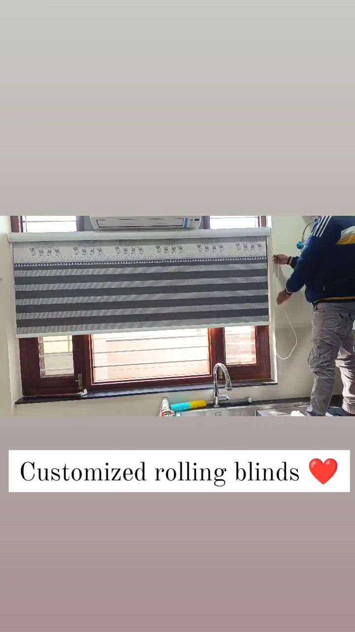 customized rolling blinds  #WindowBlinds #rollerblind #blinds #curtains #WoodenWindows #KitchenIdeas #HomeDecor #trendingdesign #ahemdabad #pune #jaipur