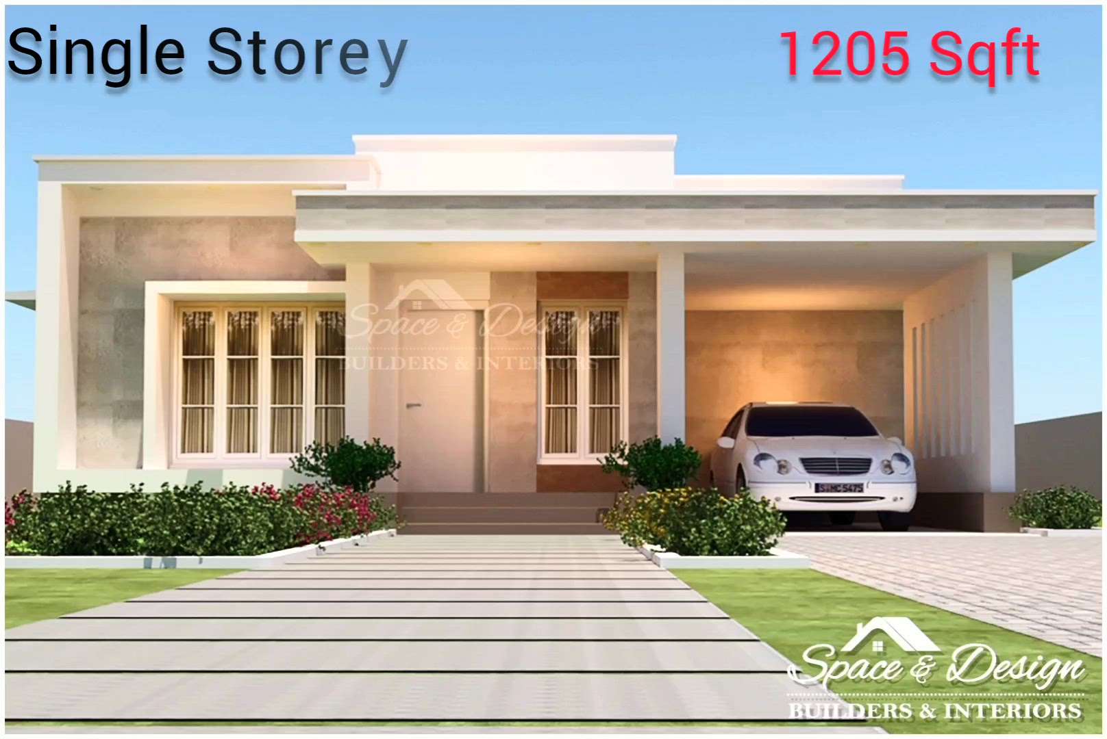 #single story house  #Area 1205 Sqft