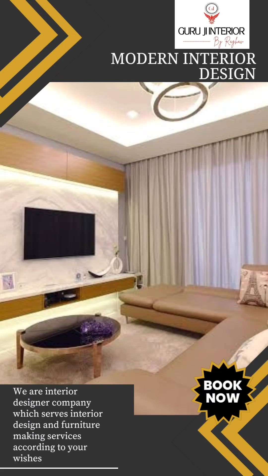 Modern Interior Design 
Get High Quality and Modern Interior Design For Your Dream Home - At Affordable Price ✨
.
Guru ji interior
By Raghav
Call - 9870533947 
#gurujiinteriors
#Interiordesign #luxuryhomes
#PerfectInterior #modularkitchen