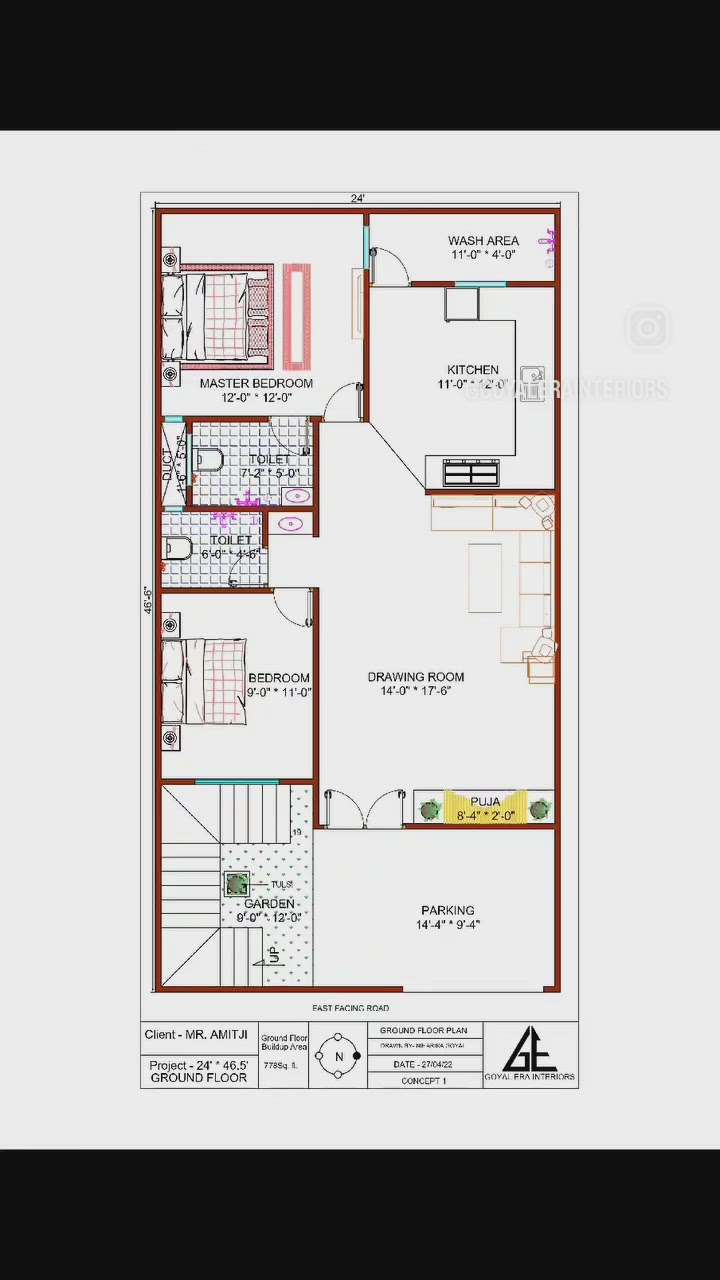Design is a plan for arranging elements in such a way as best to accomplish a particular purpose..
#houseplannig #interiordesign #24x46 #pardesipuraindore #Groundfloorhouse #2bhk #passion #moretoexplore #aspervastudesign #GoyalEraInteriors🏡 #BelleDreamers🏡