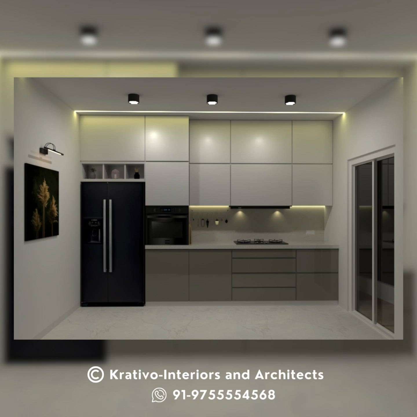 Greetings! This is a conceptual design for kitchen area in our upcoming project.
If you also want 3D design for your project, you can reach us at 9755554568.
#InteriorDesigner #ModularKitchen #KitchenIdeas #3d