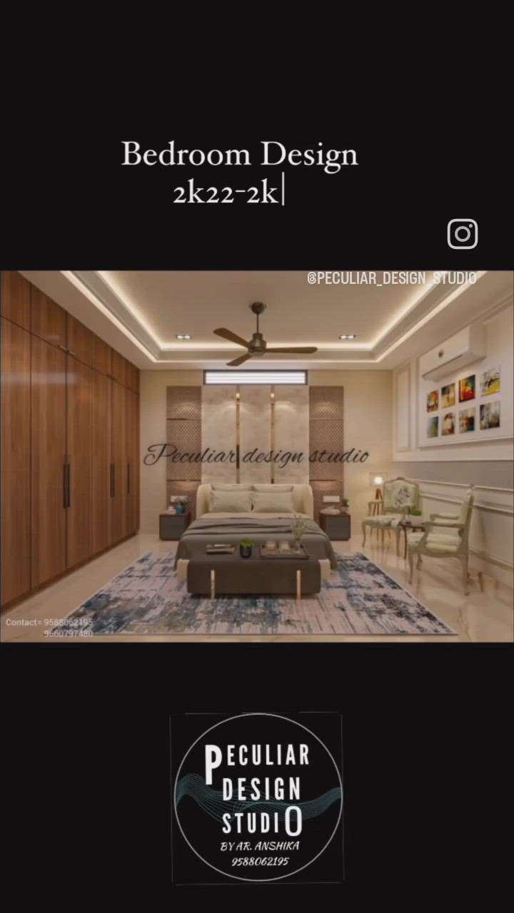 Design by Ar.Anshika
CONTACT FOR
ARCHITECTURE
INTERIOR DESIGN
RENDER
3D SERVICE AT AFFORDABLE PRICE

@PECULIAR_DESIGN_STUDIO

#LUXURY_INTERIOR #MasterBedroom #KingsizeBedroom #LivingroomDesigns