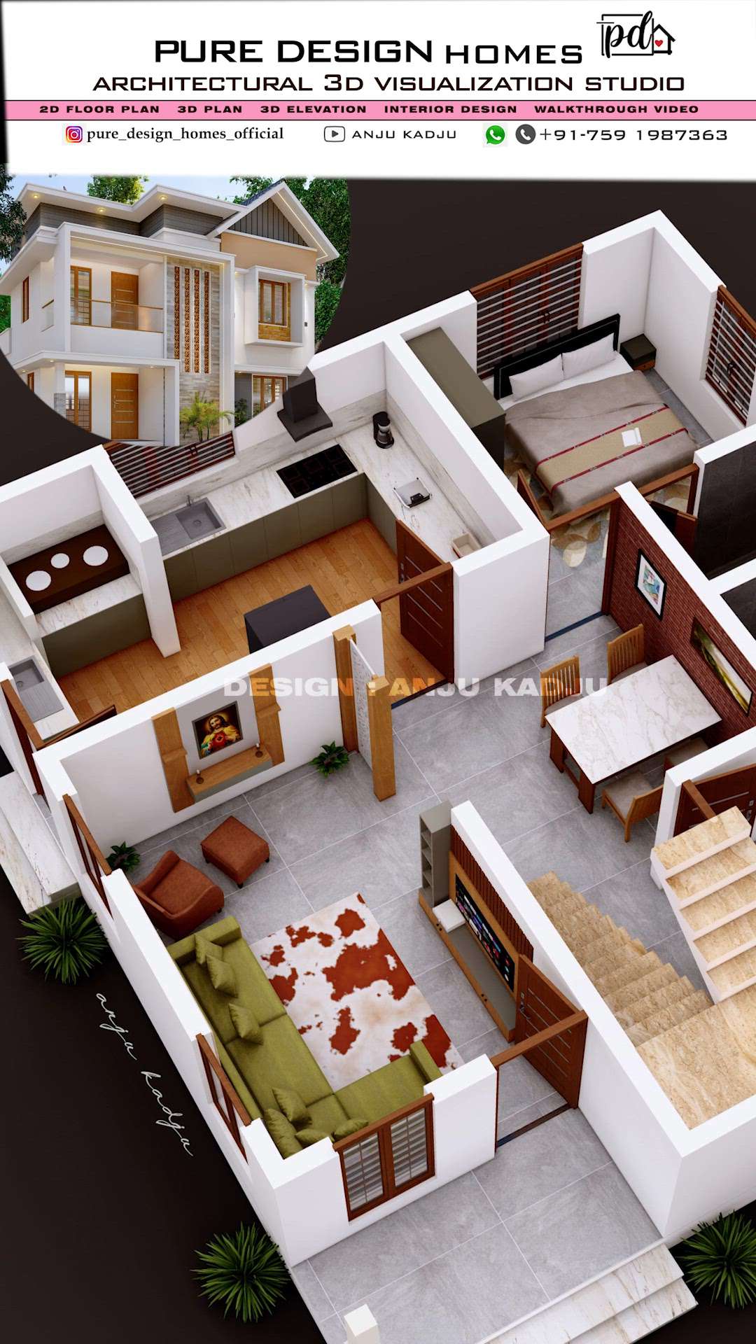 Kerala house design
3 bhk 3d plan with elevation.
Designed by anju kadju
+917591987363
#3dplan #housedesign #3delevation #2bhk #singlefloor #house #kerala #online3ddesigner #anjukadju #best3ddesigner

വീടിന്റെ architectural സംബന്ധമായ plan, 3d plan, 3d elevation, interior design, walkthrogh video തുടങ്ങിയ services ആണ് ഞങ്ങളിൽ നിന്നും നിങ്ങൾക്കു ലഭിക്കുക.
കൂടുതൽ വിവരങ്ങൾക്ക് ഞങ്ങളുടെ whatsapp / instagramil ബന്ധപ്പെടാം 👍🏻.
കൃത്യമായി എന്താണ് ആവശ്യം എന്ന് 🙏🏻ചേർത്ത് ലഭിക്കുന്ന എല്ലാം message കൾക്കും ഞങ്ങൾ reply നൽകുന്നതാണ് 👍🏻👍🏻👍🏻
