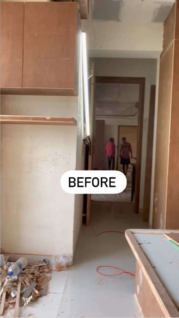 before after of wardrobe design