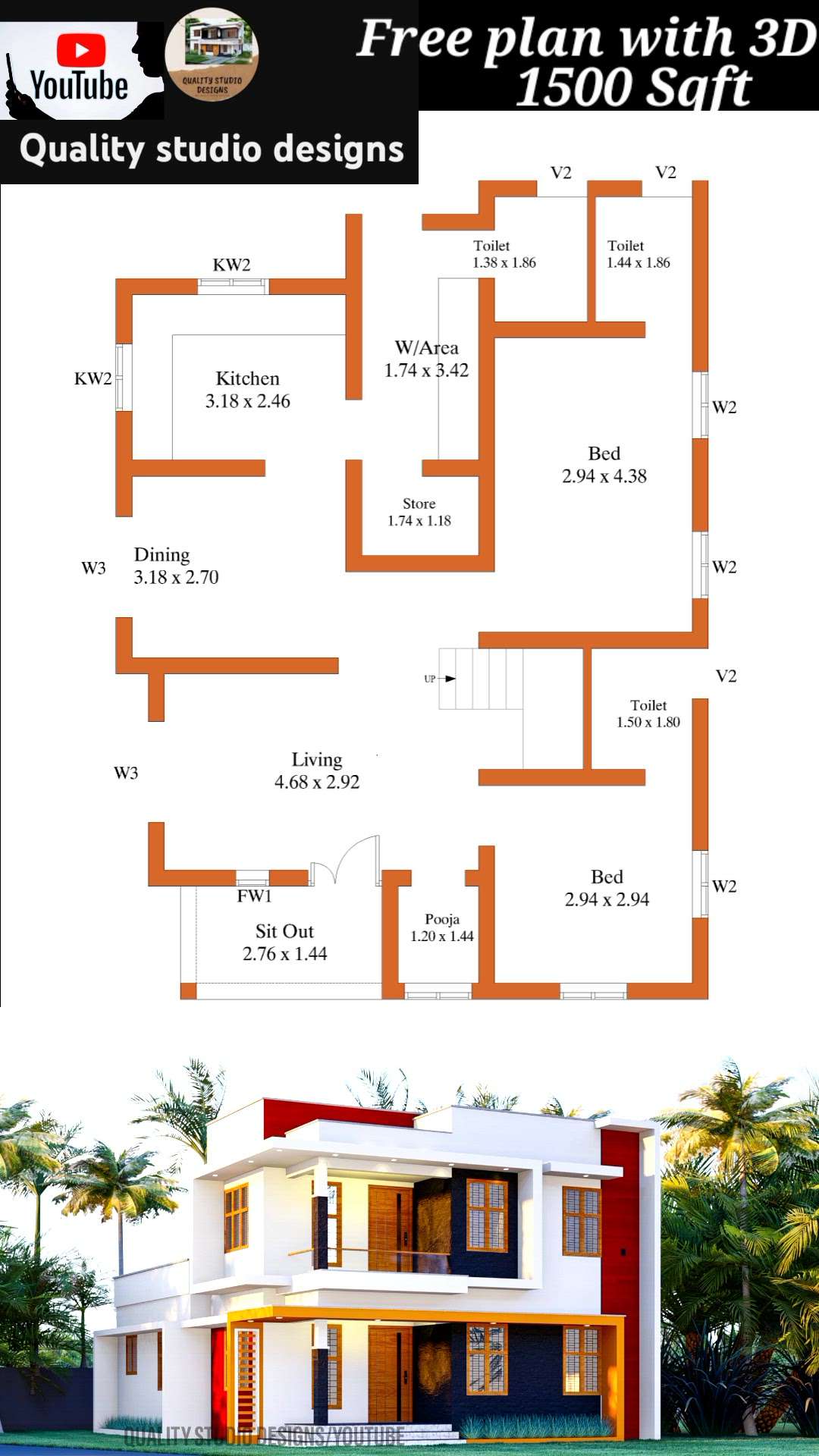 1500 Square Feet Plan with 3D elevation please call or whatsapp +91 7591926371#keralahomes #kerala #architecture #plan #ebgineers #keralahomedesign #interiordesign #homedecor #home #homesweethome #interior #keralaarchitecture #interiordesigner #homedesign #keralahomeplanners #homedesignideas #homedecoration #keralainteriordesign #homes #architect #archdaily #ddesign #homestyling #traditional #keralahome #vasthu #vasthuplan #freekeralahomeplans #homeplans #keralahouse #exteriordesign #architecturedesign #ddrawing #ddesigner #luxury #art #interiorstyling #homestyle #livingroom #inspiration #designer #handmade #homeinspiration #homeinspo #house #realestate #kitchendesign #style #homeinteriordesign #keralaarchitectures #budgethomes #EastFacingPlan