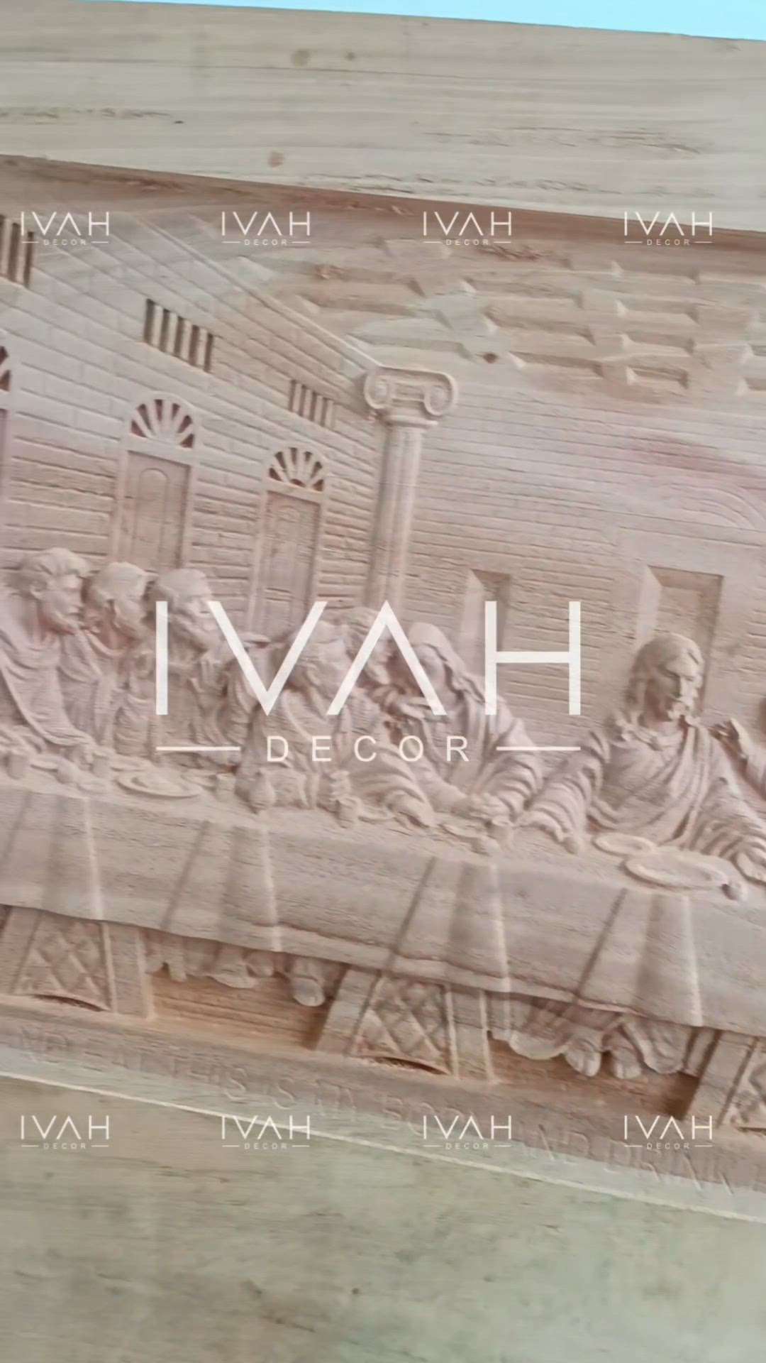 Last Supper wood Carving 
#ivah #ivahdecor 
7561091369