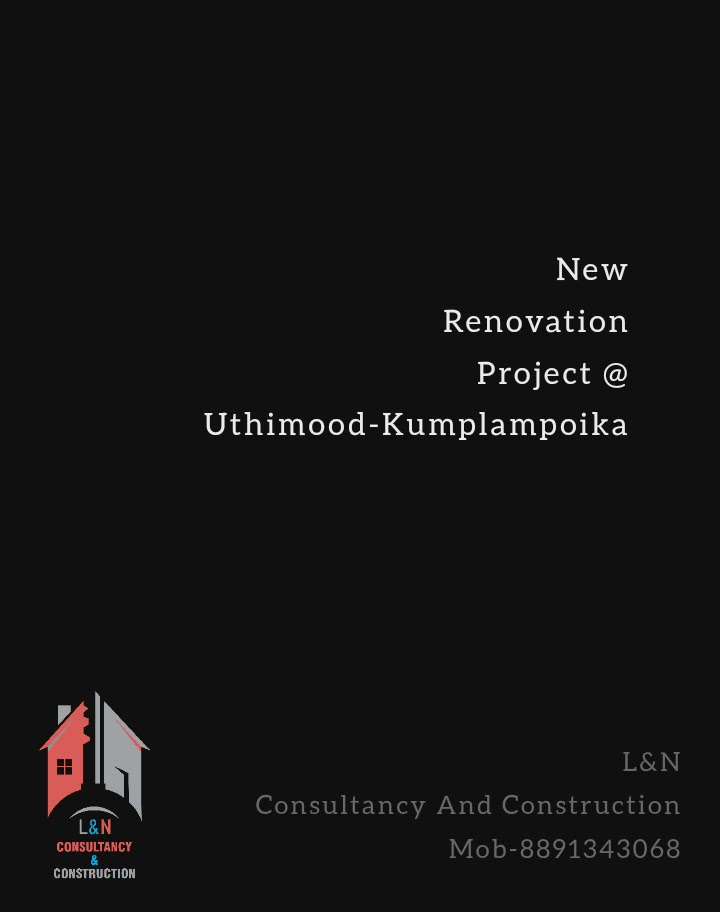 New Renovation Project @ Uthimood-Kumplampoika,#Pathanamthitta
#HouseRenovation #Renovation #HouseDesigns #ContemporaryHouse #SmallHouse #HouseConstruction #besthome #BestBuildersInKerala #bestbuildersinpathanamthitta #Best_designe #3D