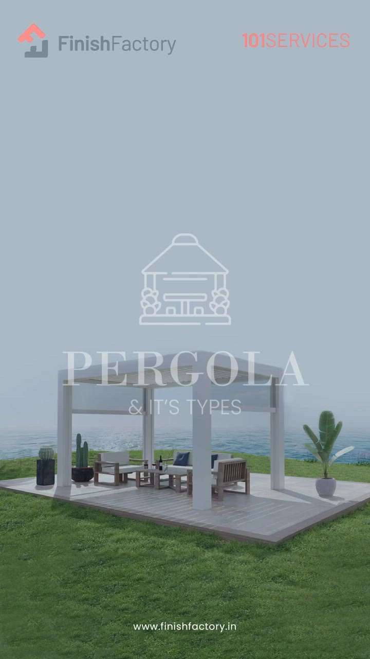 Pergola is a wall-less structure that can be used as a free standing design element in your exteriors!

* It provides a wonderful ambience 
* Perfect addition to your landscaping
* Ideal for an outdoor gathering 
* Provide adequate sunlight and air circulation

Types of pergola
* free standing 
* Attached or wall-Mounted
* Solar Top

Save it for later!

For more tips, follow Finish Factory!

📞: 8086 186 101
https://www.finishfactory.in/


#finishfactory #101services #home #swings #types #reels #explore #trending #minimal #aesthetic #dream #swing #latest #homeedition #pergola #exteriors #element
