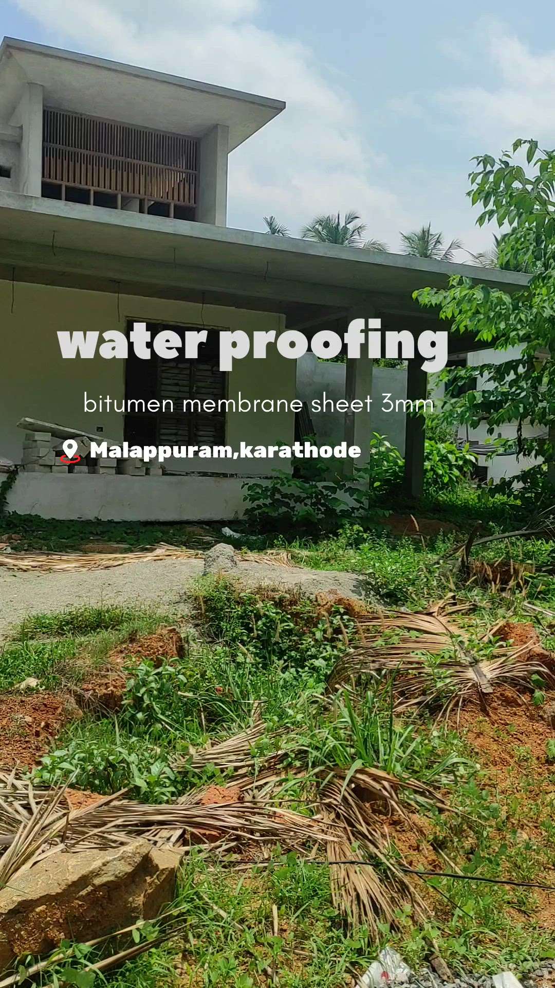 water proofing on going work Malappuram,karathode.

#WaterProofings #WaterProofing #WaterSafety #leakproof  #bathroomwaterproofing #koloapp  #bitumen_coating  #bitumenmembrane  #Bitumin  #KeralaStyleHouse