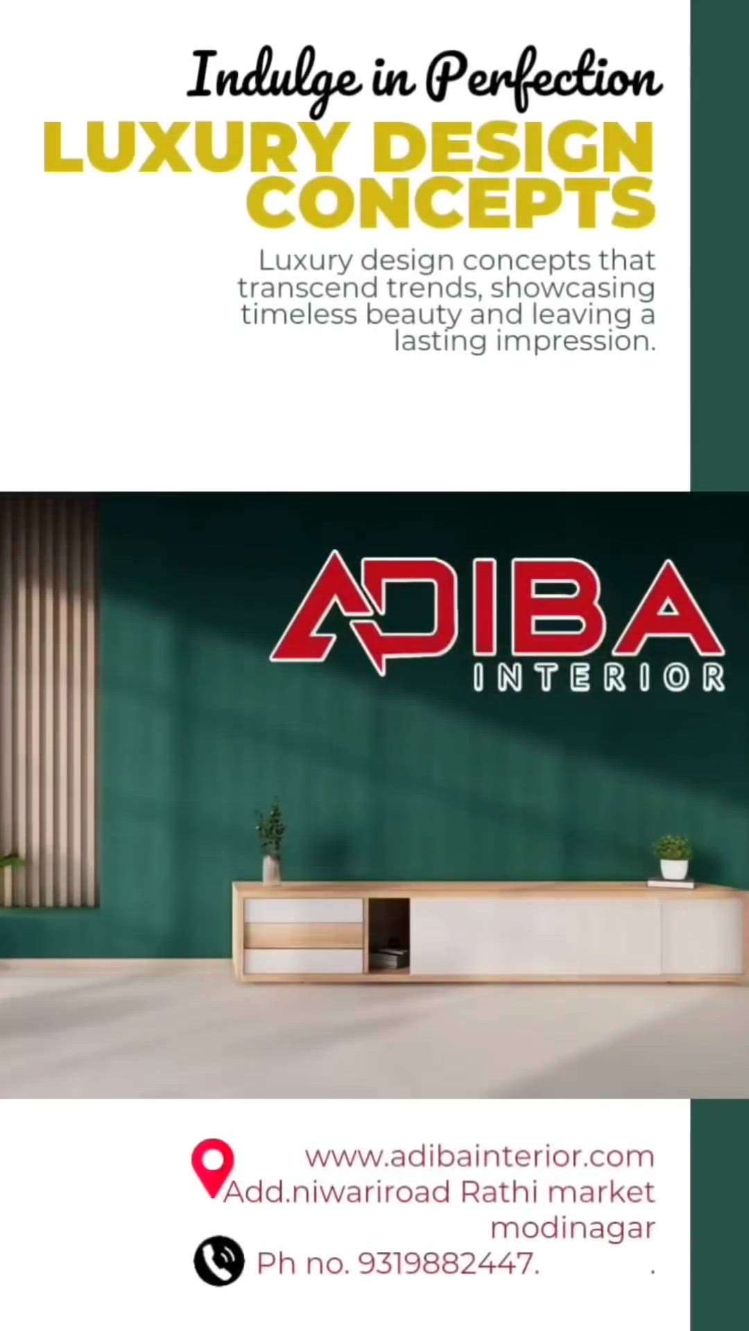 #adibainterior 𝐖𝐞 𝐚𝐫𝐞 𝐭𝐨𝐩 𝐬𝐞𝐥𝐥𝐞𝐫 𝐢𝐧 𝐋𝐨𝐮𝐯𝐞𝐫'𝐬 𝐩𝐚𝐧𝐞𝐥 𝐢𝐧 𝐈𝐧𝐝𝐢𝐚.𝐏𝐮𝐫𝐜𝐡𝐚𝐬𝐞 𝐡𝐢𝐠𝐡 𝐪𝐮𝐚𝐥𝐢𝐭𝐲 𝐖𝐏𝐂 𝐋𝐨𝐮𝐯𝐞𝐫𝐬 𝐩𝐚𝐧𝐞𝐥 𝐭𝐨 𝐞𝐧𝐡𝐚𝐧𝐜𝐞 𝐭𝐡𝐞 𝐛𝐞𝐚𝐮𝐭𝐲 𝐨𝐟 𝐲𝐨𝐮𝐫 𝐥𝐢𝐯𝐢𝐧𝐠 𝐚𝐫𝐞𝐚𝐬.
.
.
.
Modern touch 🏠
Eco friendly 🌳
Easy to clean 🧽
Fast to install 🛠️
Water resistant 💦
Available in several textures
Visit us and check our collection of WPC Wall Panels

Contact us for more information and we will be more than glad to assist you 👇🏻

𝐅𝐨𝐫 𝐦𝐨𝐫𝐞 𝐢𝐧𝐟𝐨, 𝐩𝐥𝐞𝐚𝐬𝐞 𝐜𝐚𝐥𝐥/ 𝐭𝐞𝐱𝐭 𝐮𝐬; 𝐎𝐫𝐝𝐞𝐫 𝐧𝐨𝐰!!!

𝘈𝘭𝘭 𝘪𝘯𝘵𝘦𝘳𝘪𝘰𝘳 𝘚𝘰𝘭𝘶𝘵𝘪𝘰𝘯𝘴 & 𝘏𝘰𝘮𝘦 𝘋𝘦𝘤ore
📦 Product/Service: PVC Panels, Wallpapers, Artificial Grass, UV sheets and Many More.
📲 Call : 9319882447 interioradiba@gmail.com
🏬 Walk In niwari  𝐫𝐨𝐚𝐝, 𝐌𝐨𝐝𝐢𝐧𝐚𝐠𝐚𝐫, 𝐔𝐭𝐭𝐚𝐫 𝐏𝐫𝐚𝐝𝐞𝐬𝐡 𝟐𝟎𝟏𝟐𝟎4

#ceilings #architecture #adibainterior #ceilingdesign #interiordesign #interior #interiordecore #decor #panels #louvers #F