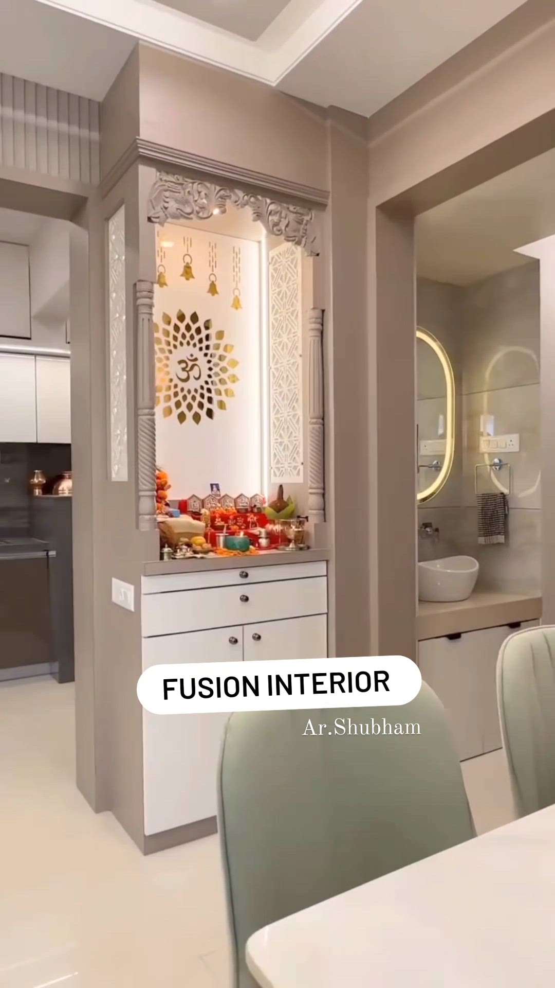 Temple design ||  Interior by Architect Shubham  #InteriorDesigner #interior #templedesing