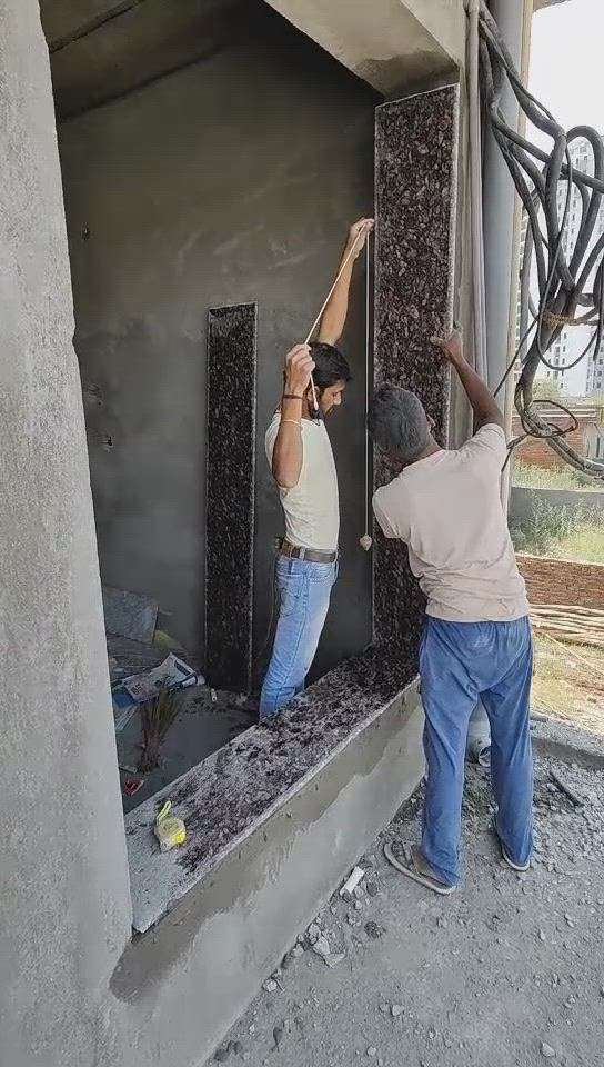 granite door jambs at Noida site by The Interior Affairs
