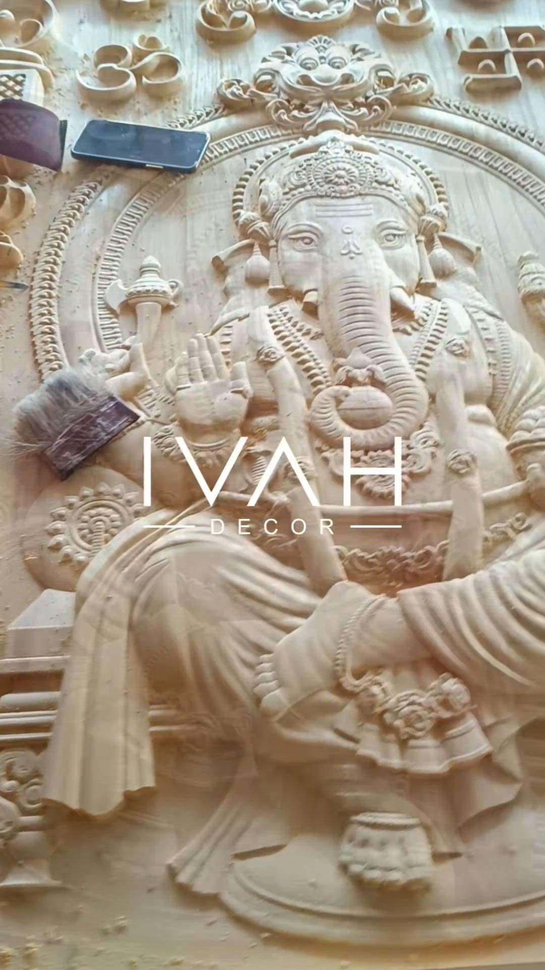 Wood carving Lord Ganesha in Jack wood 150cm x 105cm in Jack wood

#IVAH #ivahdecor #woodcarving #woodenwallart #ganapati #lordganesha #poojadecor #poojaroom #poojaroomdecor #prayerroom #temple #poojadoor #premiumproducts #gift #giftideas