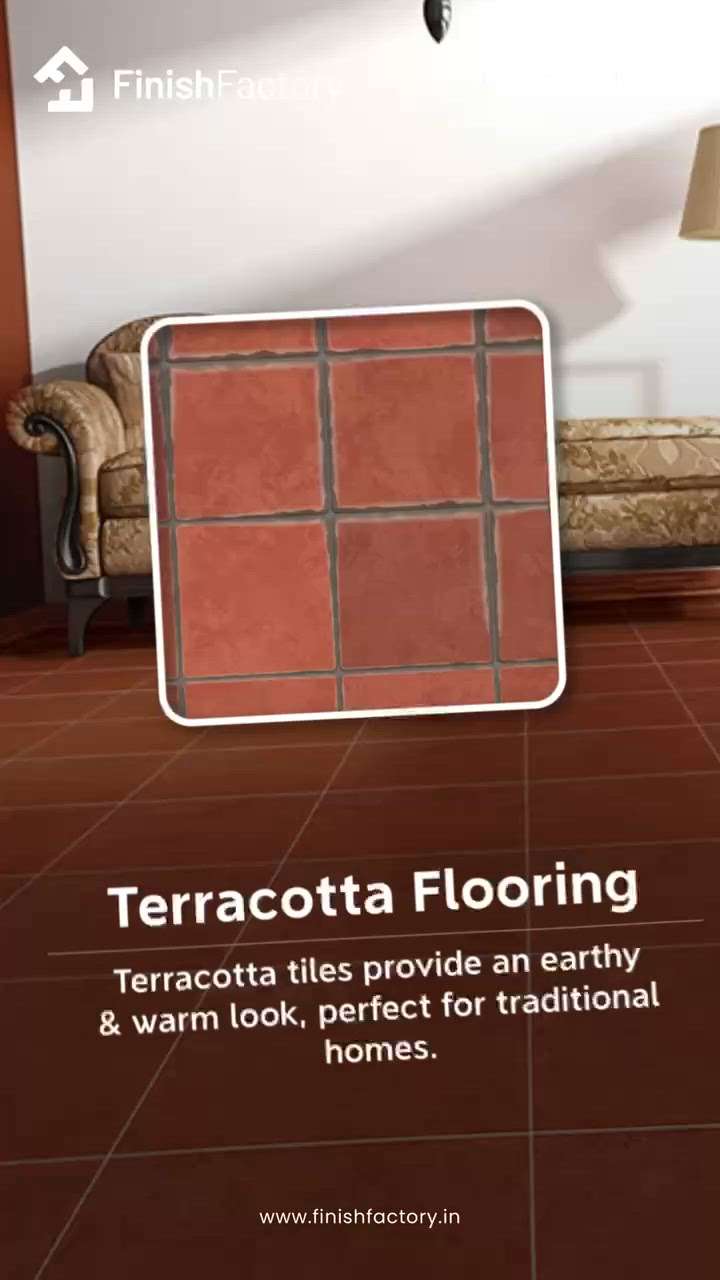 Flooring options for creating a traditional home feel!!!

1. Terracotta flooring
2. Cotta stone
3. Solid wood flooring 
4. Oxide flooring 

Save it for later!

For more tips, follow Finish Factory!

📞: 8086 186 101
https://www.finishfactory.in/


#finishfactory #101services #home #swings #types #reels #explore #trending #minimal #aesthetic #dream #swing #latest #homeedition #pergola #exteriors #element #flooring #flooringideas #traditionalflooring #traditional #home