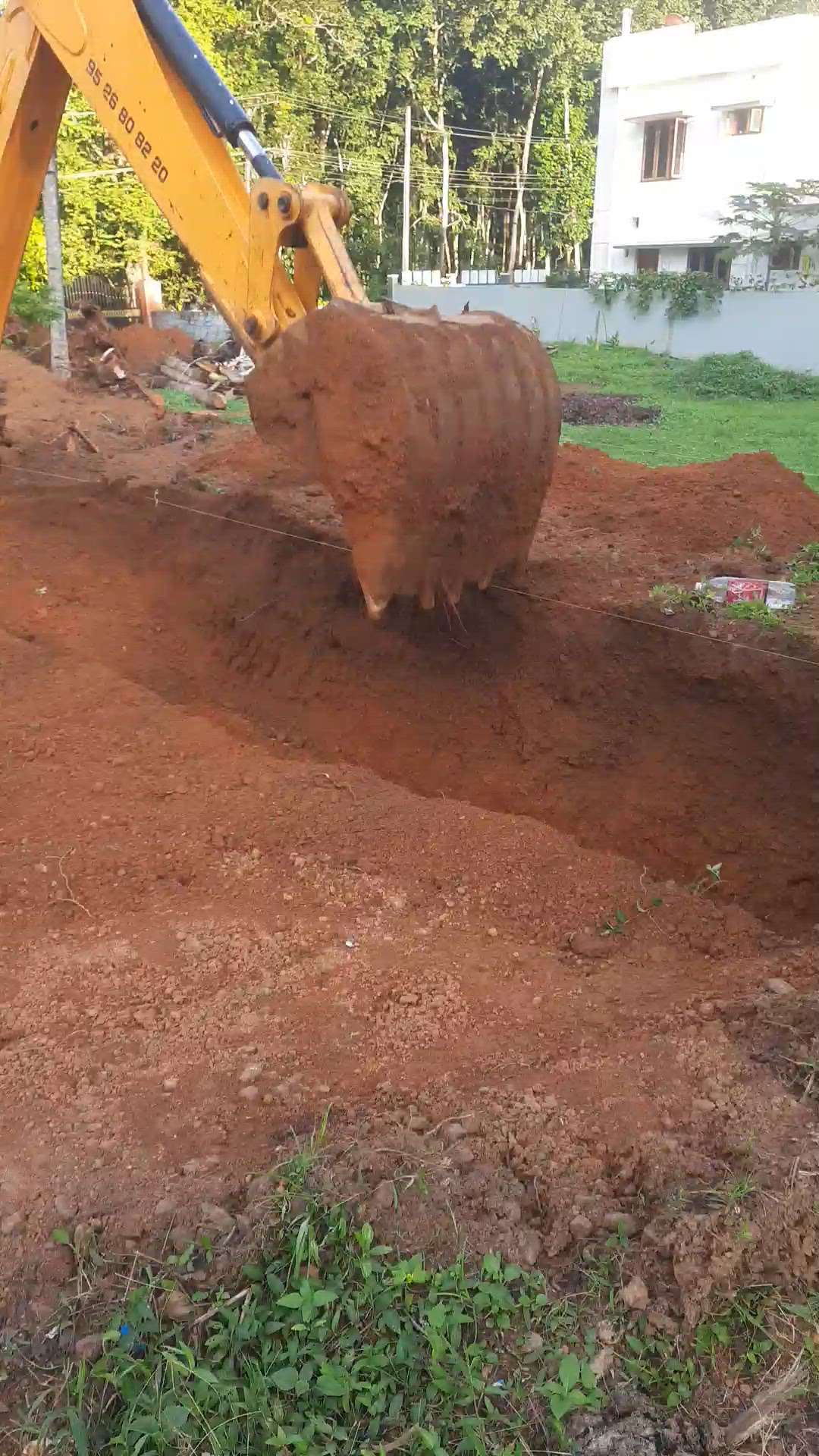 Earthwork excavation for compound wall