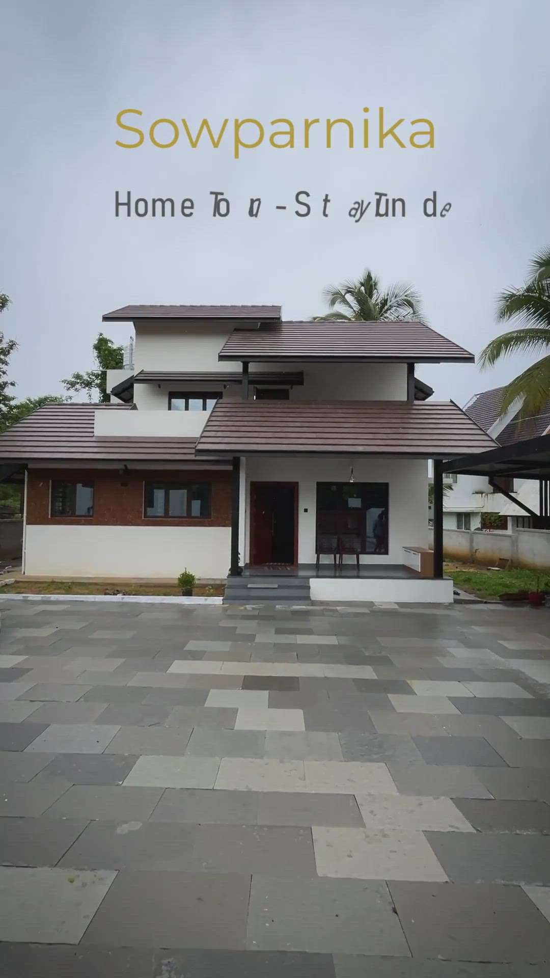 "Welcome to a heaven of charm and elegance, where the sloping roof style seamlessly blends tradition and modernity, creating a distinctive and cozy abode - Sowparnika from Adorn Constructions" #BestBuildersInKerala #builderspalakkad #homebuilders #homeconstructioncompaniesinkerala #Palakkad #kerala_homestyle