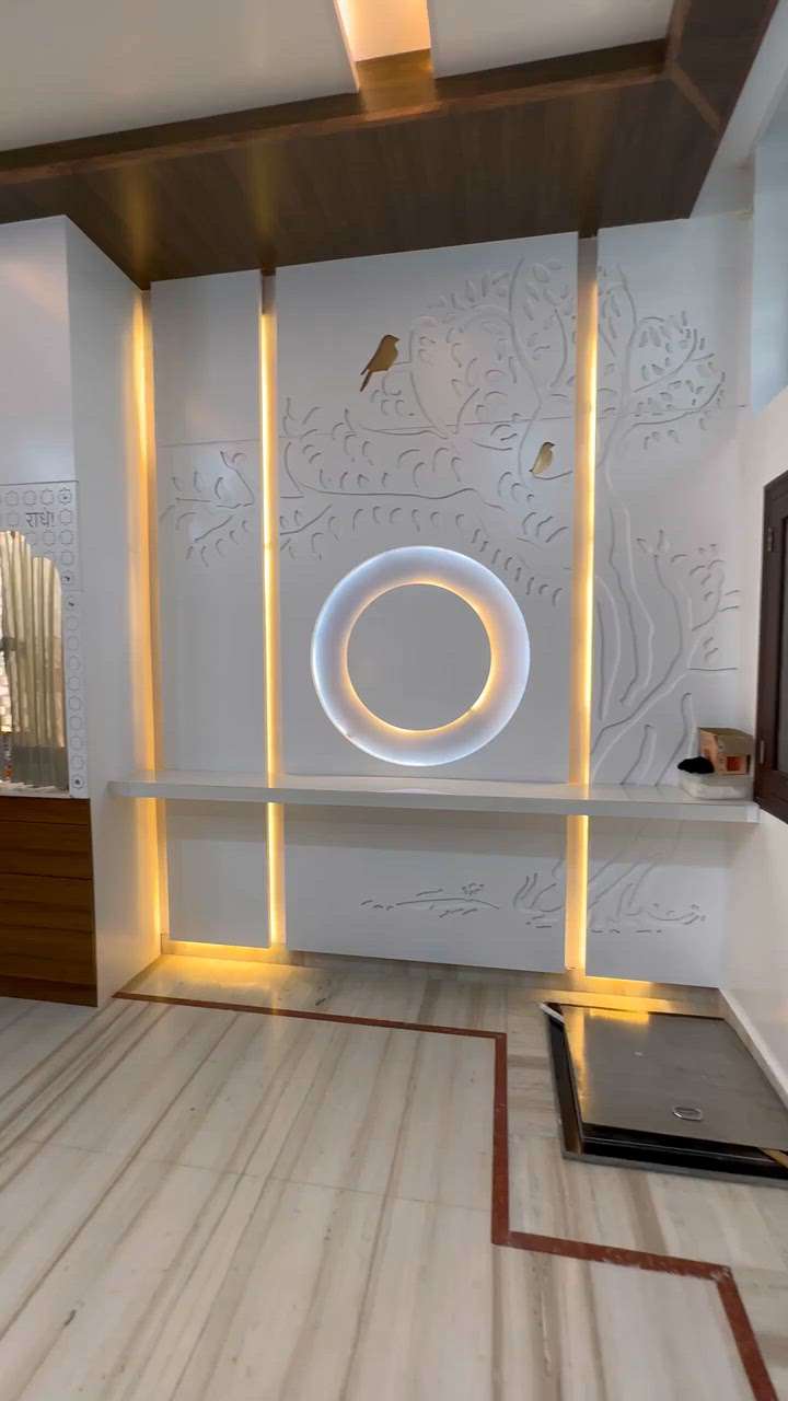 Recently completed renovation project in Pali, Rajasthan.
We have used PU paint on CNC design with a combination of wooden texture laminates. 
We have added adequate lighting to enhance the interiors. 
.
.
.
.
.

#interiordesign#homedecor#interiors#designinspiration#decorideas#homestyling#interiorinspiration#homedesign #interiordecorating #moderninteriors
