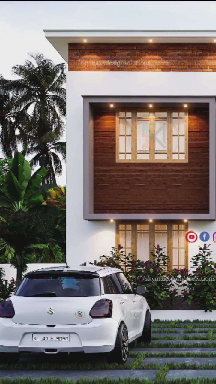 3BHK Home 🏠 Design   
 #KeralaStyleHouse #3delivation #budgethome #3Dfloorplans