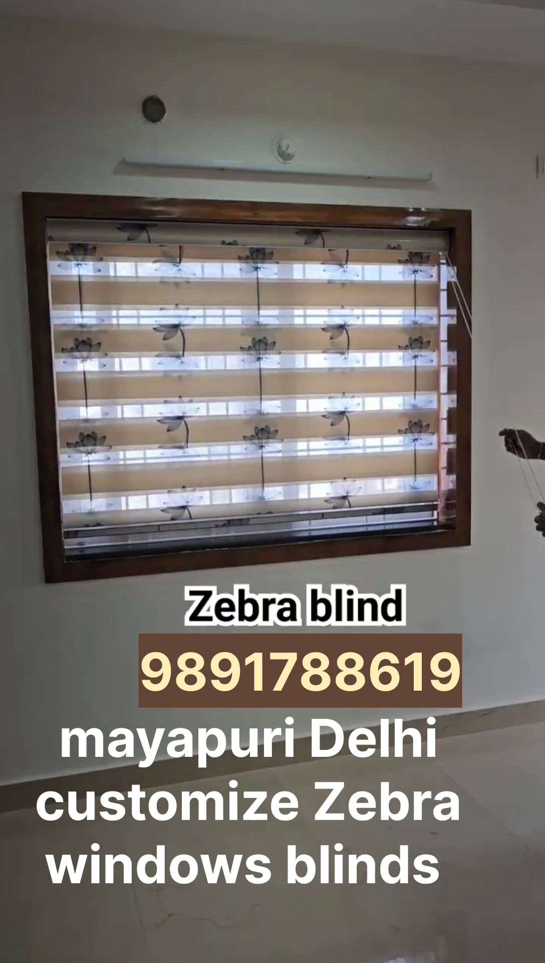customize Zebra windows blinds installation mayapuri Delhi contact 9891788619