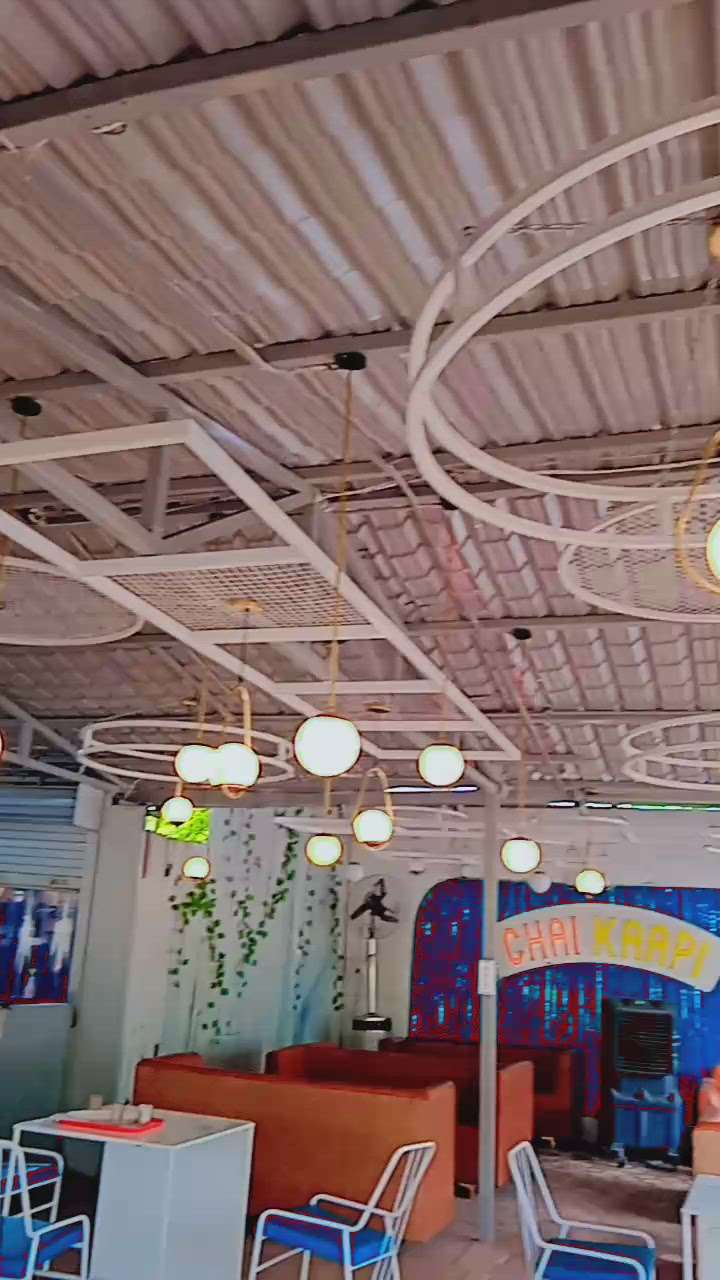 CHAI KAAPI Cafe Decorated working Process... 
All interior exterior products are available
#chai kaapi
#cafedesign 
#Architectural&Interior