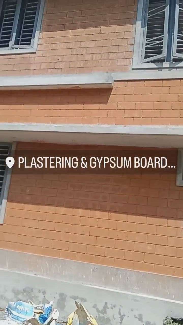 gypsum plastering work
