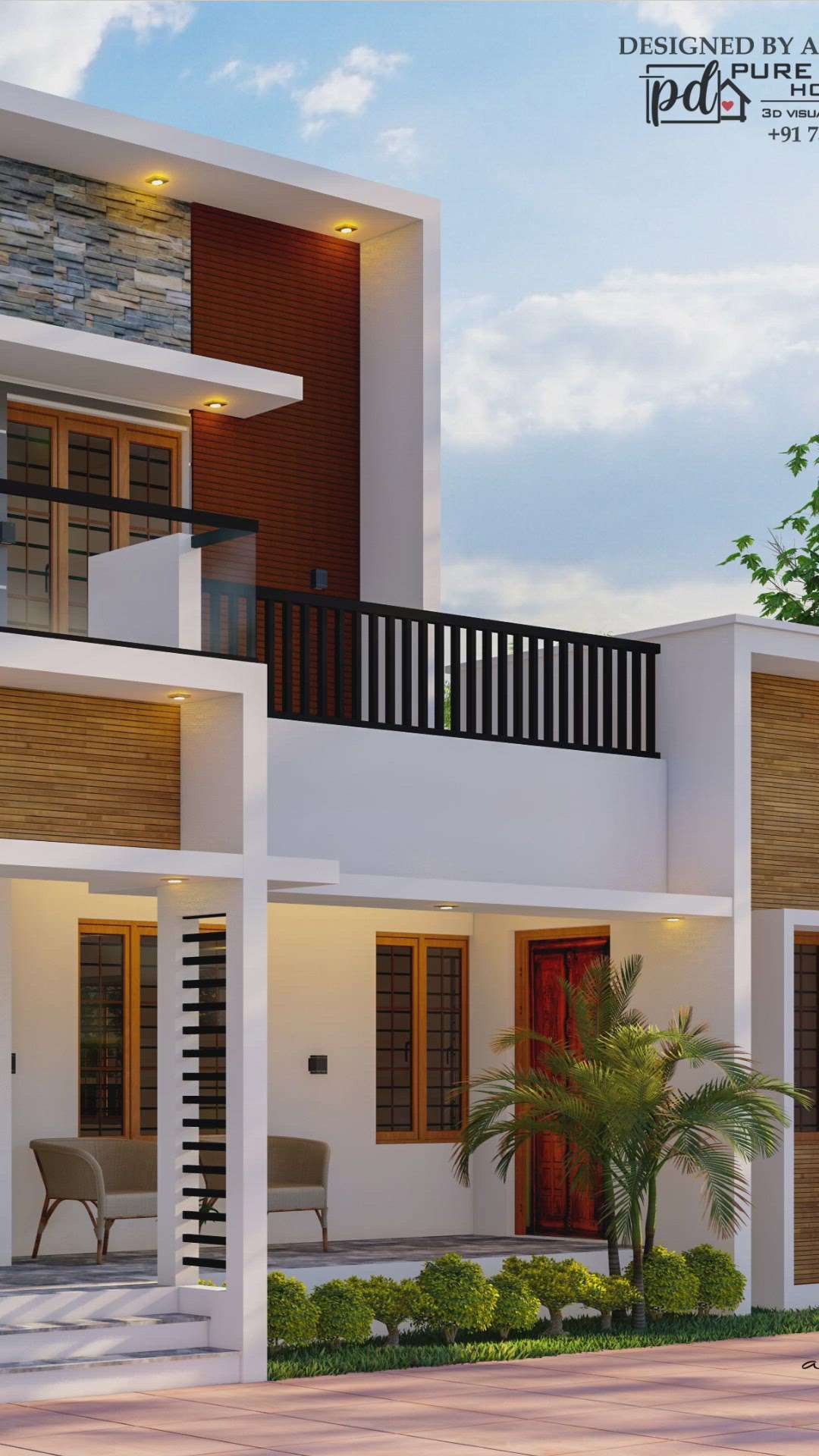 Kerala Contemporary House Design #ContemporaryHouse #3BHKHouse #3Ddesigner #anjukadju
