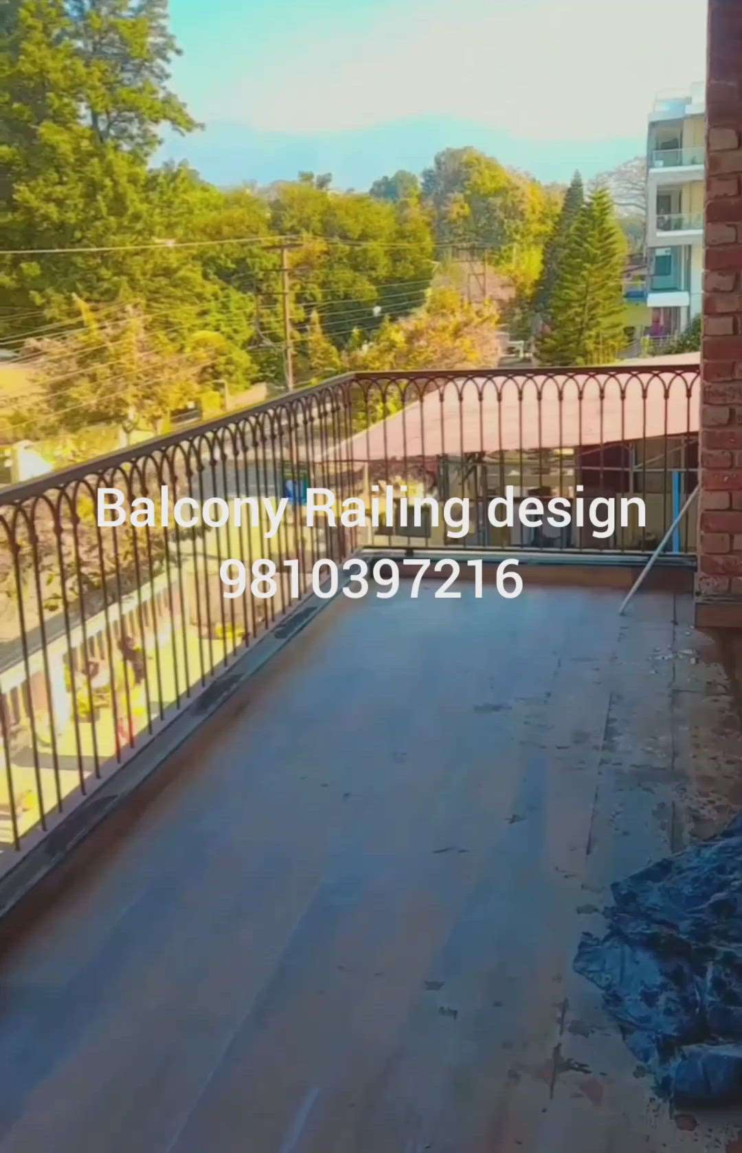 Balcony Railing design by Hibza sterling interiors pvt ltd #gatelookcraft #Balconyrailing #Railing #railingdesign #maingates