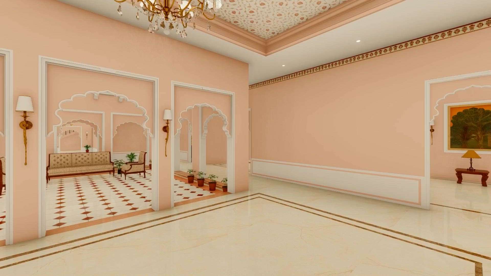 Traditional living room interior design
 #TraditionalHouse  #TraditionalStyle  #heritage  #LivingroomDesigns  #haveli  #InteriorDesigner  #livingroominterior  #architecturedesigns  #Architectural&Interior  #udaipur_architect