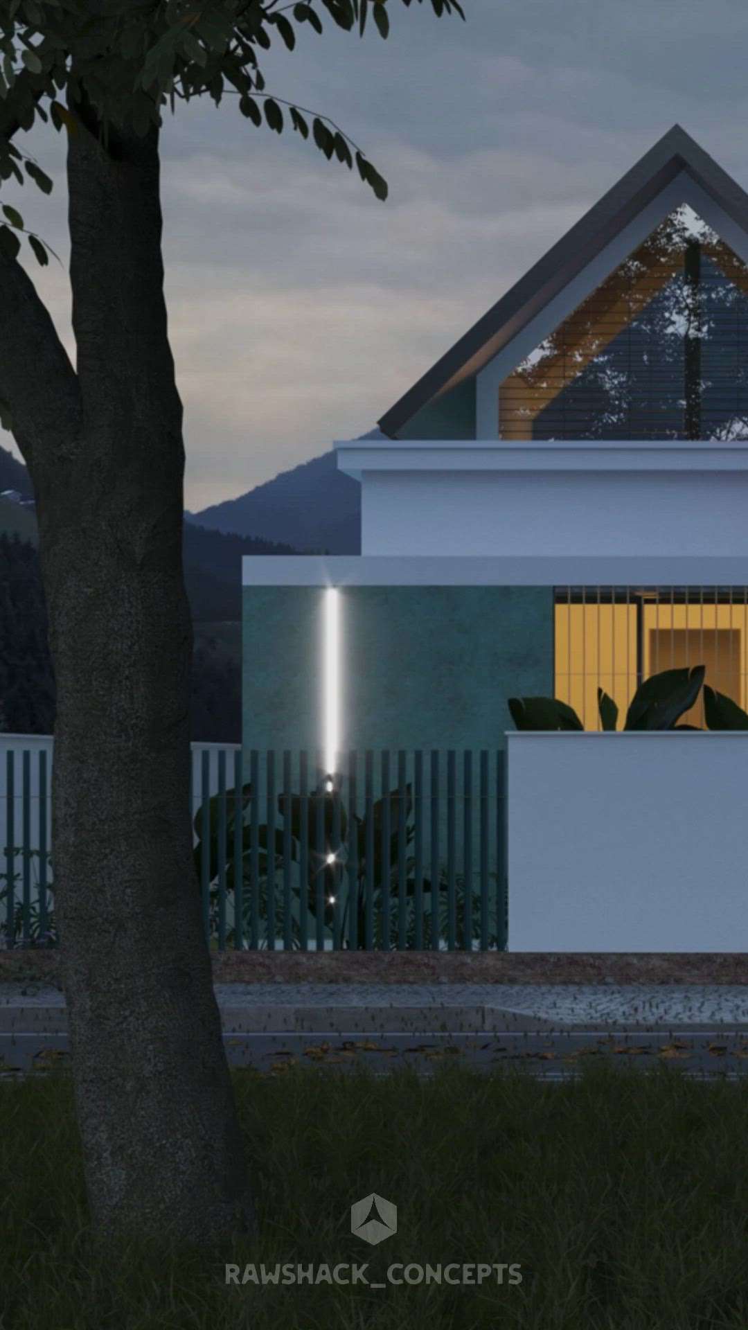 "ശ്യാമം"- Proposed Residence for Mr. Syam at Attingal, Area : 1200 sqft. 
#residence #Architect #architecturedesigns #design #keralaarchitecture #woods #rawshackconcepts #3drenders