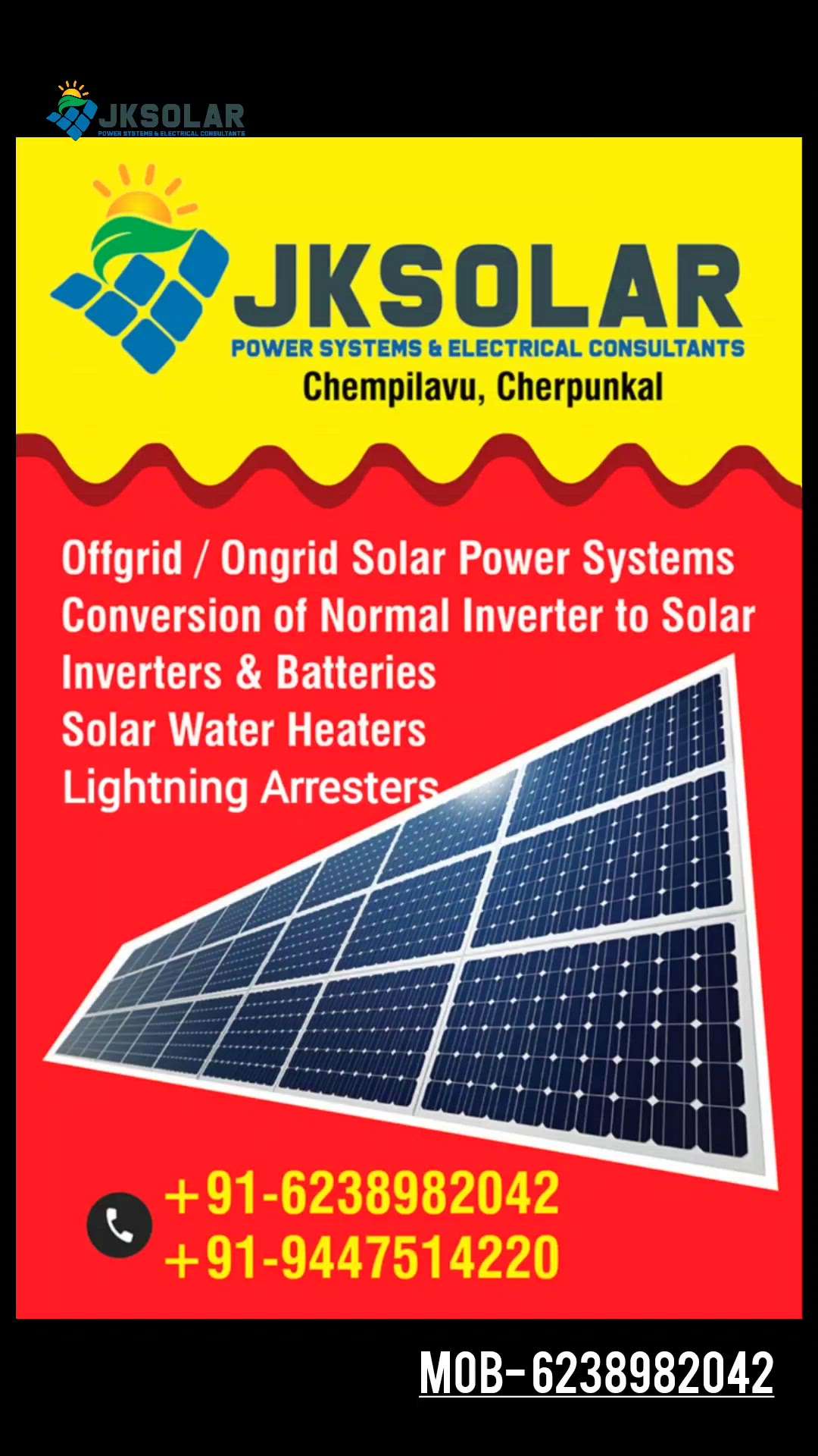 2.2Kwp Ongrid solar solution.