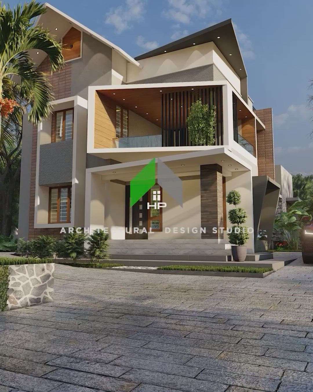 Mixed type kerala modern house design at Kadakkal,Kollam
 #MixedRoofHouse #fusion_design  #architecturedesigns #moderndesign