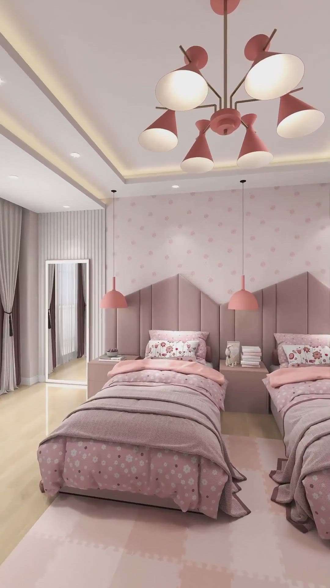 Kids Bedroom Concept...😍
#kidsroomdesign 
#reels
#reflexinterior 
#moderninteriordesign