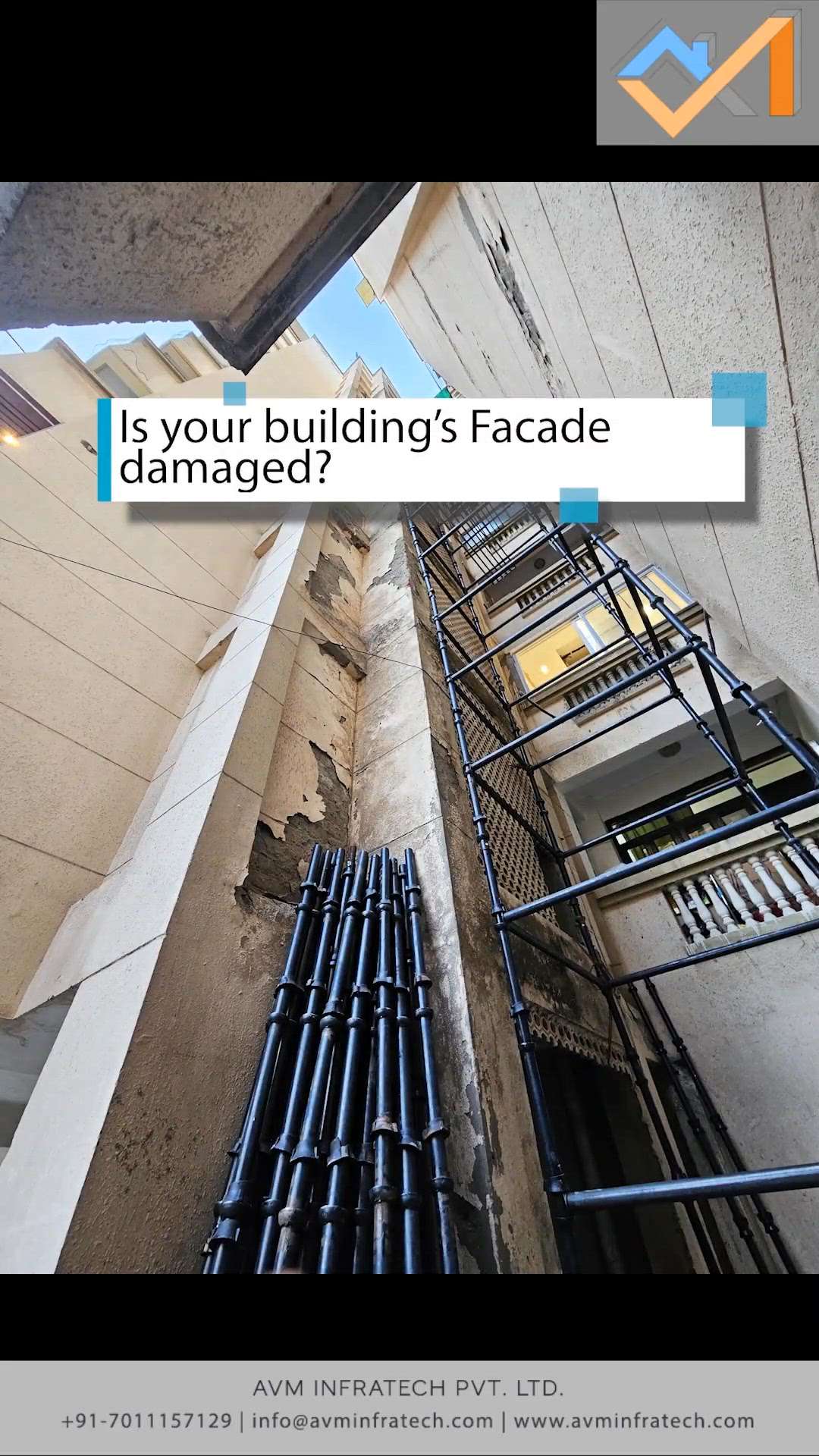 Does your building façade require repair/retrofitting/rehabilitation? Please do contact us for the quote to get it rectified!


Follow us for more such amazing updates. 
.
.
#repair #building #buildings #buildingrepair #buildingrepairs #dwarka #newdelhi #retro #retrofitting #rehabilitation #rehab #work #facade #facaderepair #construction #civil #scaffolding #damage #damaged