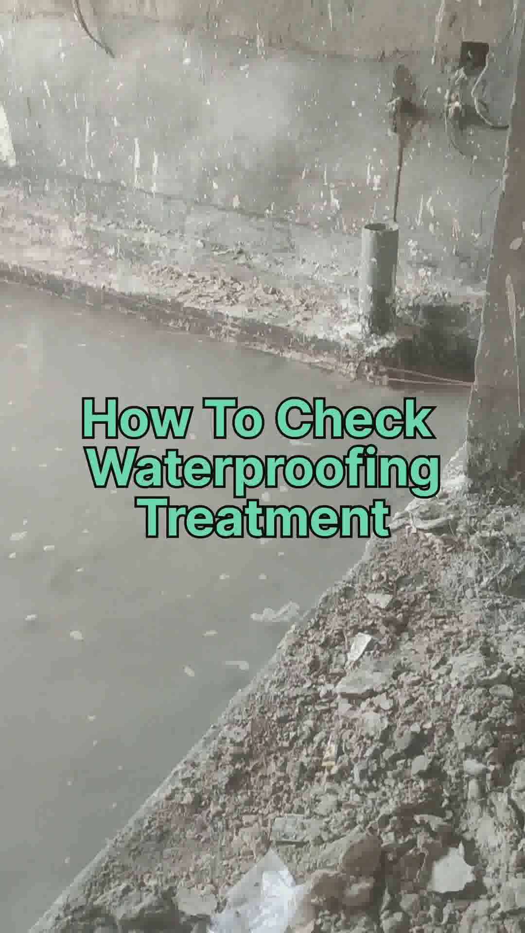 waterproofing testing work