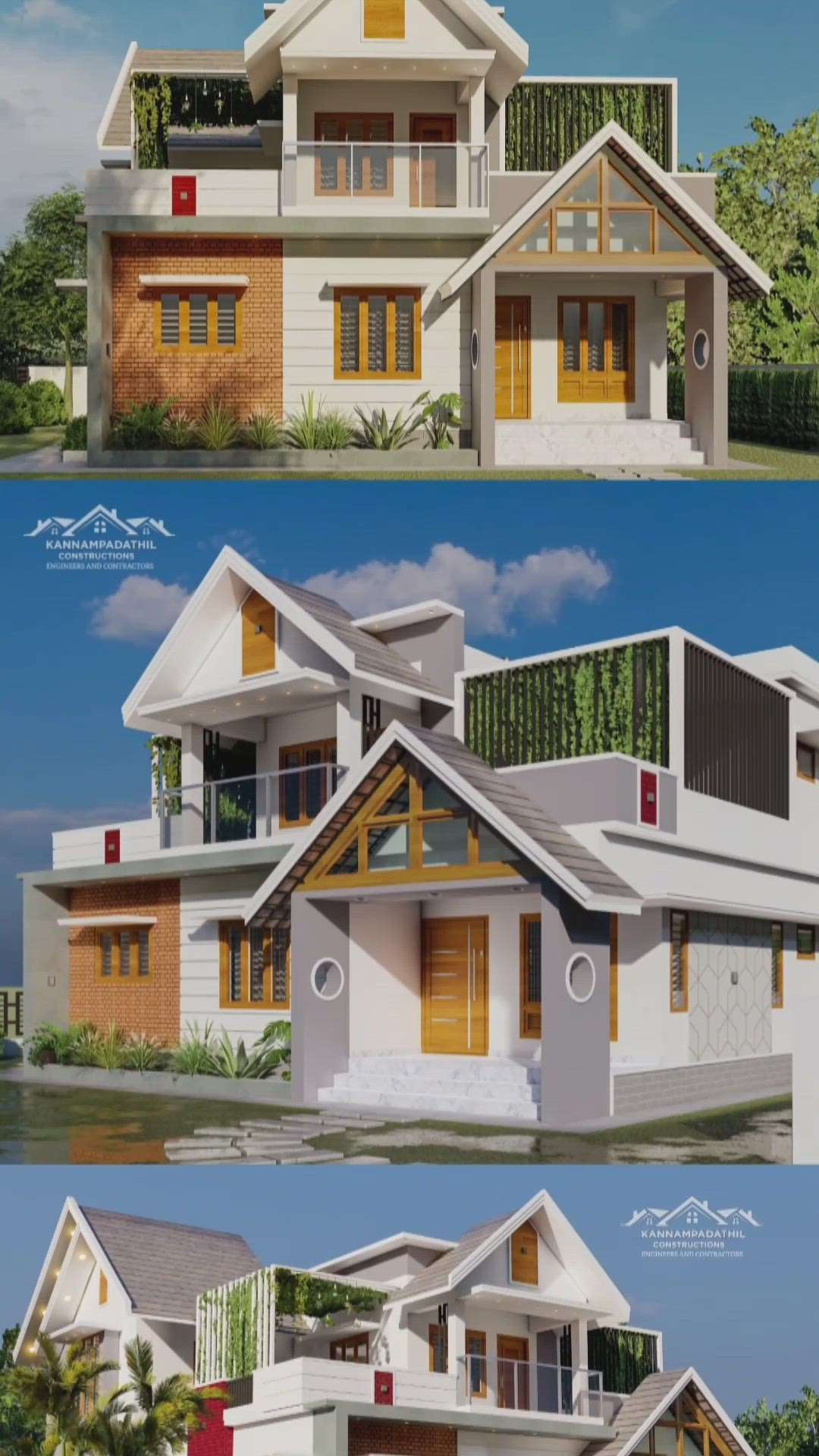 Proposed residence. #4bhk  #2300sqft  at kottayam