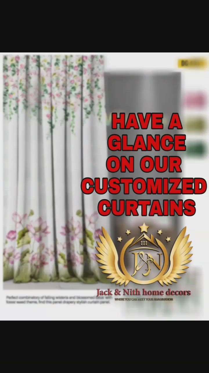 Customized curtains
#curtains  #customisedcurtain #jackandnithhomedecor #HomeDecor #InteriorDesigner