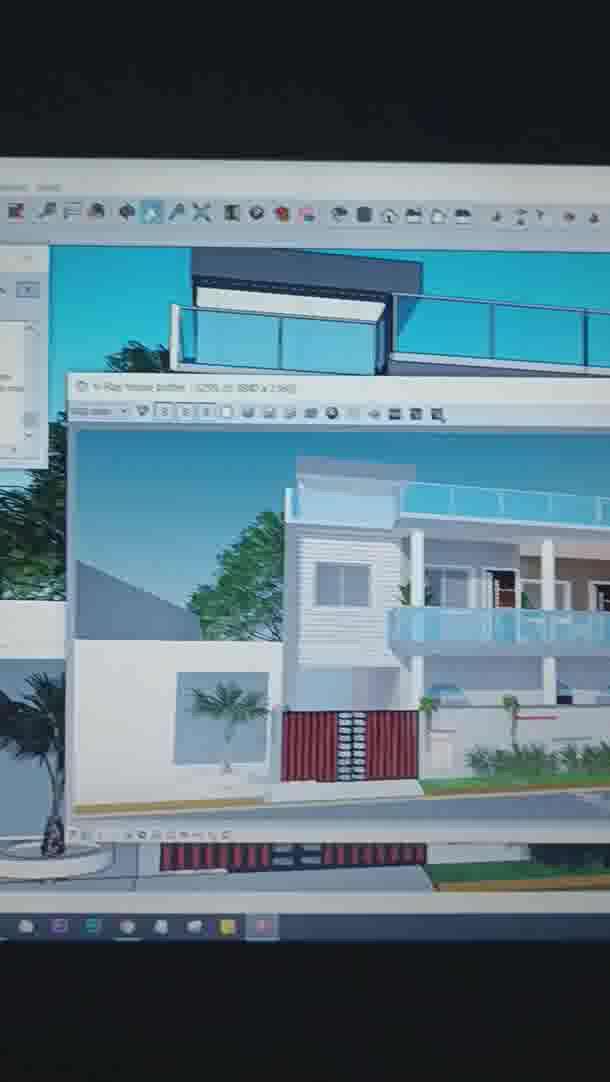 Rendering View Coming Soon  #rendering #DuplexHouse #HouseDesigns #houseelevation #frontElevation