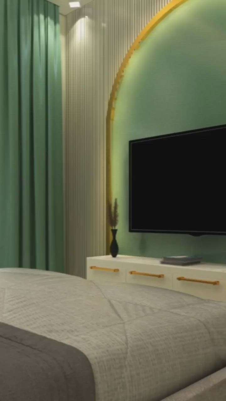 Green Theme Bedroom Design
 #BathroomStorage  #BathroomDesigns  #BedroomDecor #MasterBedroom  #BedroomDecor